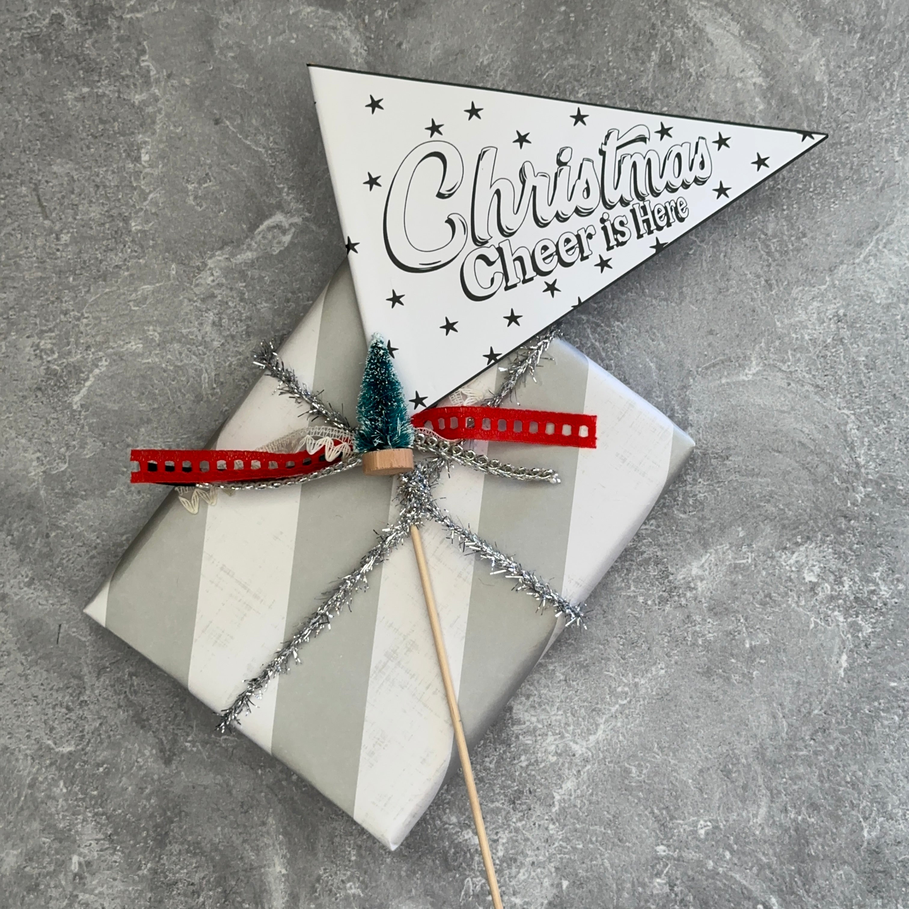 Winter Wishes Printables - Pennants - Christmas Cheer