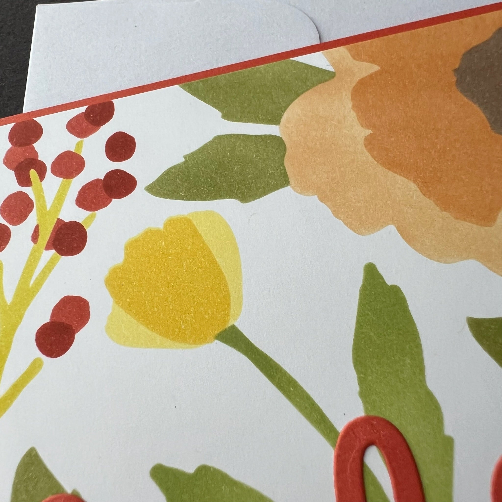 Hello There Fall Floral - Handmade Card