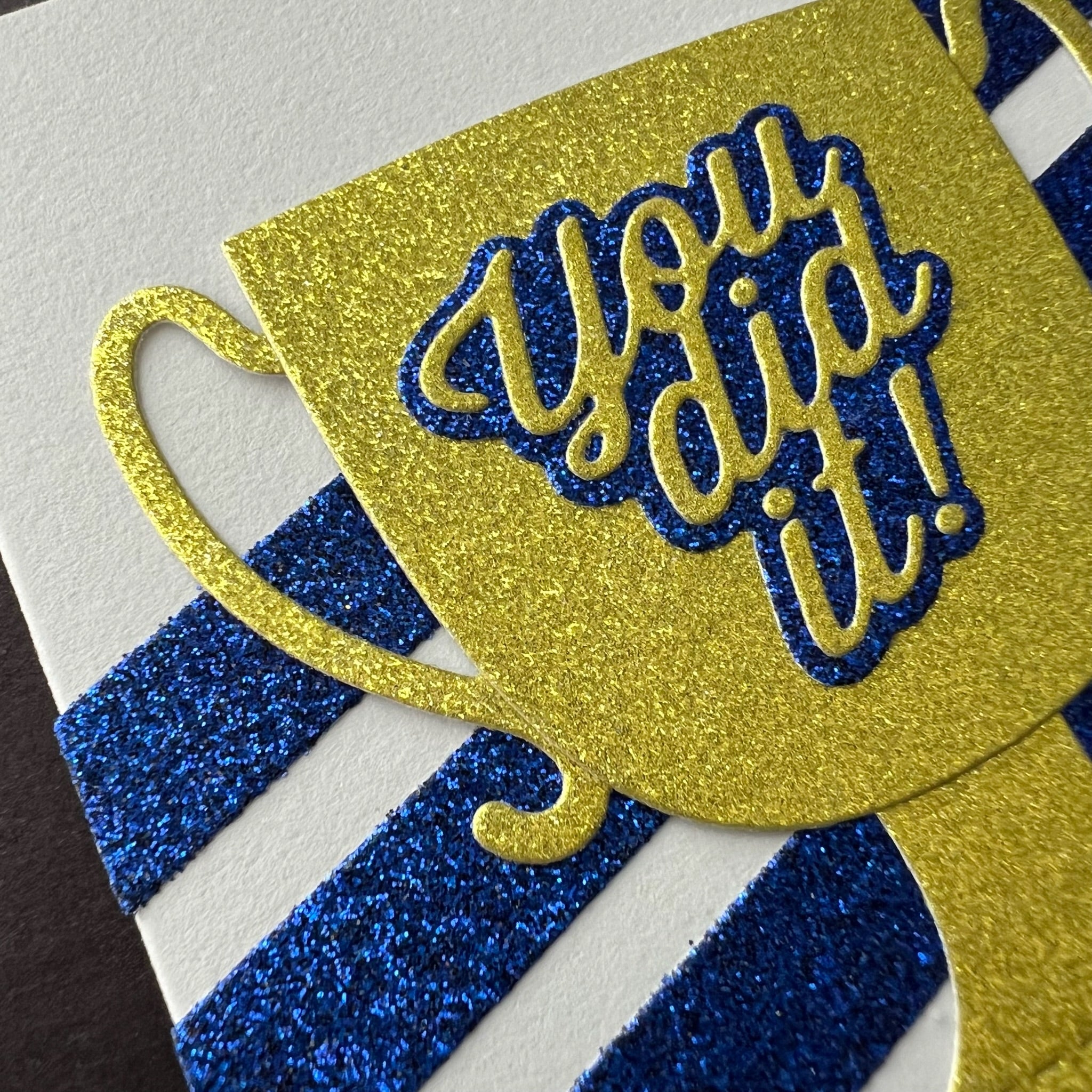 You Did It Trophy - Handmade Card
