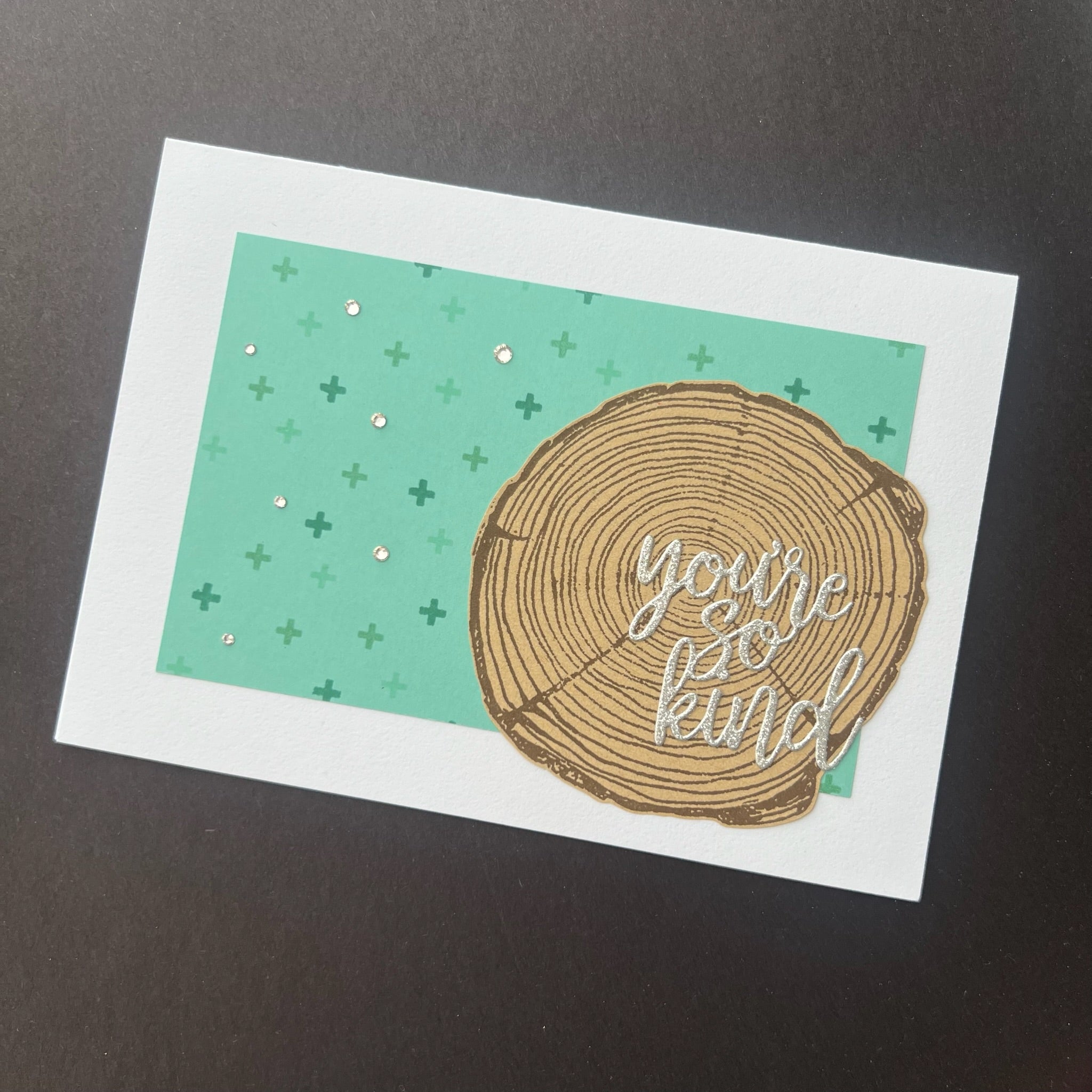 You’re So Kind Wood Slice - Handmade Card