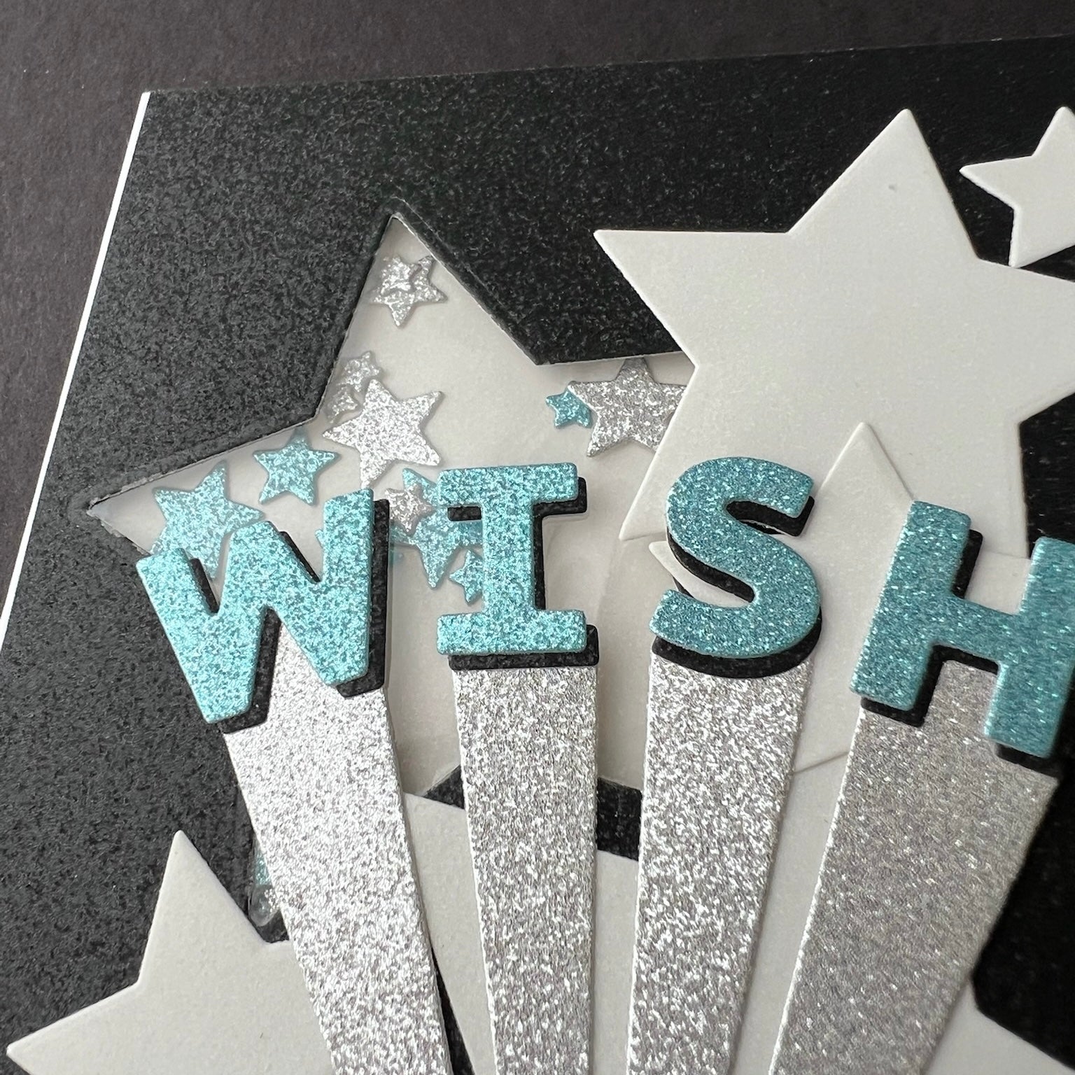 WISH Star Shaker - Handmade Card