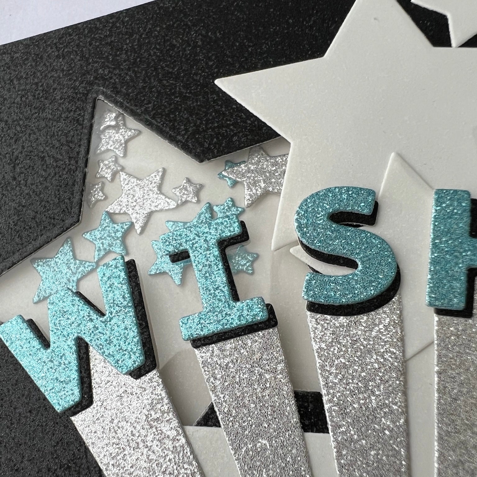 WISH Star Shaker - Handmade Card