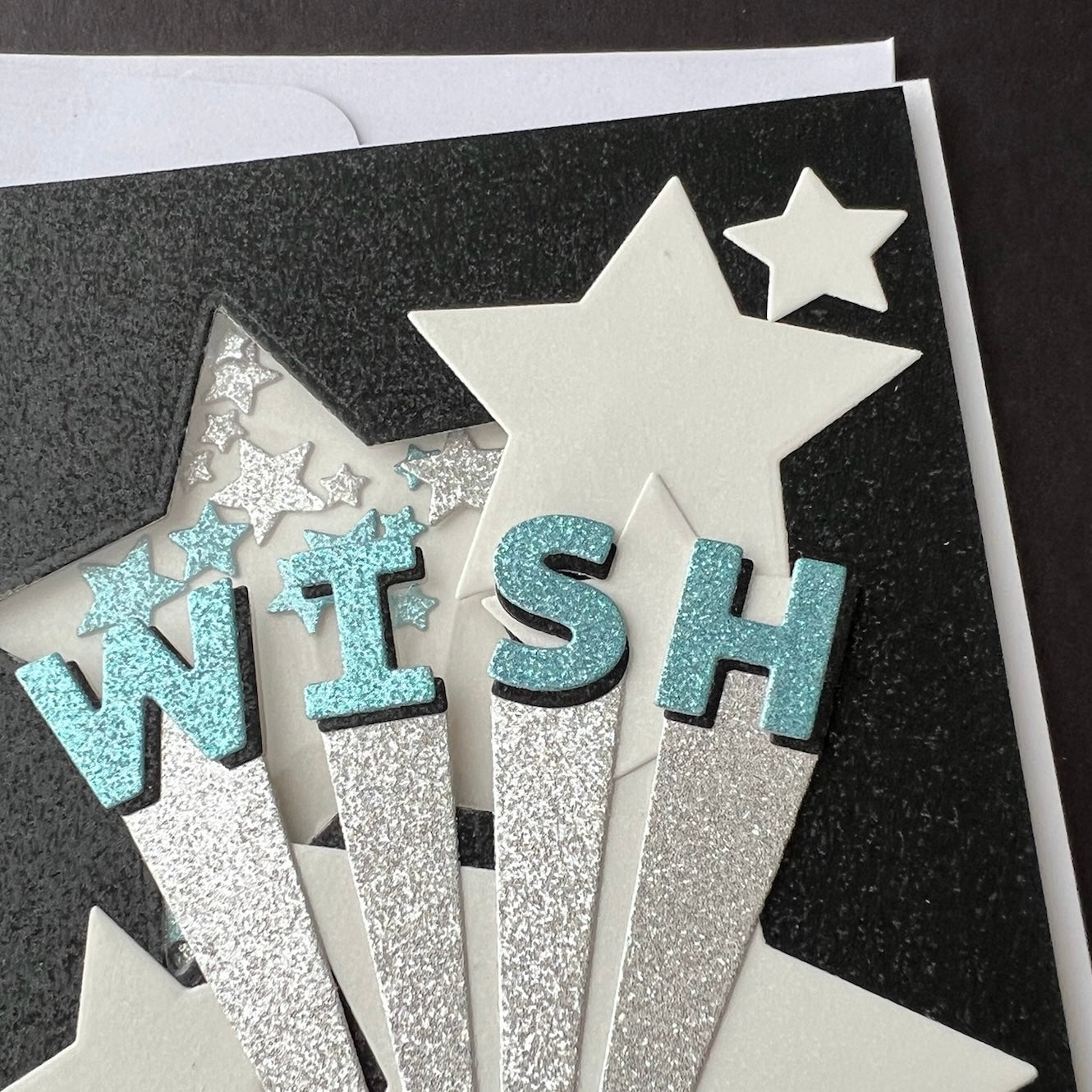 WISH Star Shaker - Handmade Card