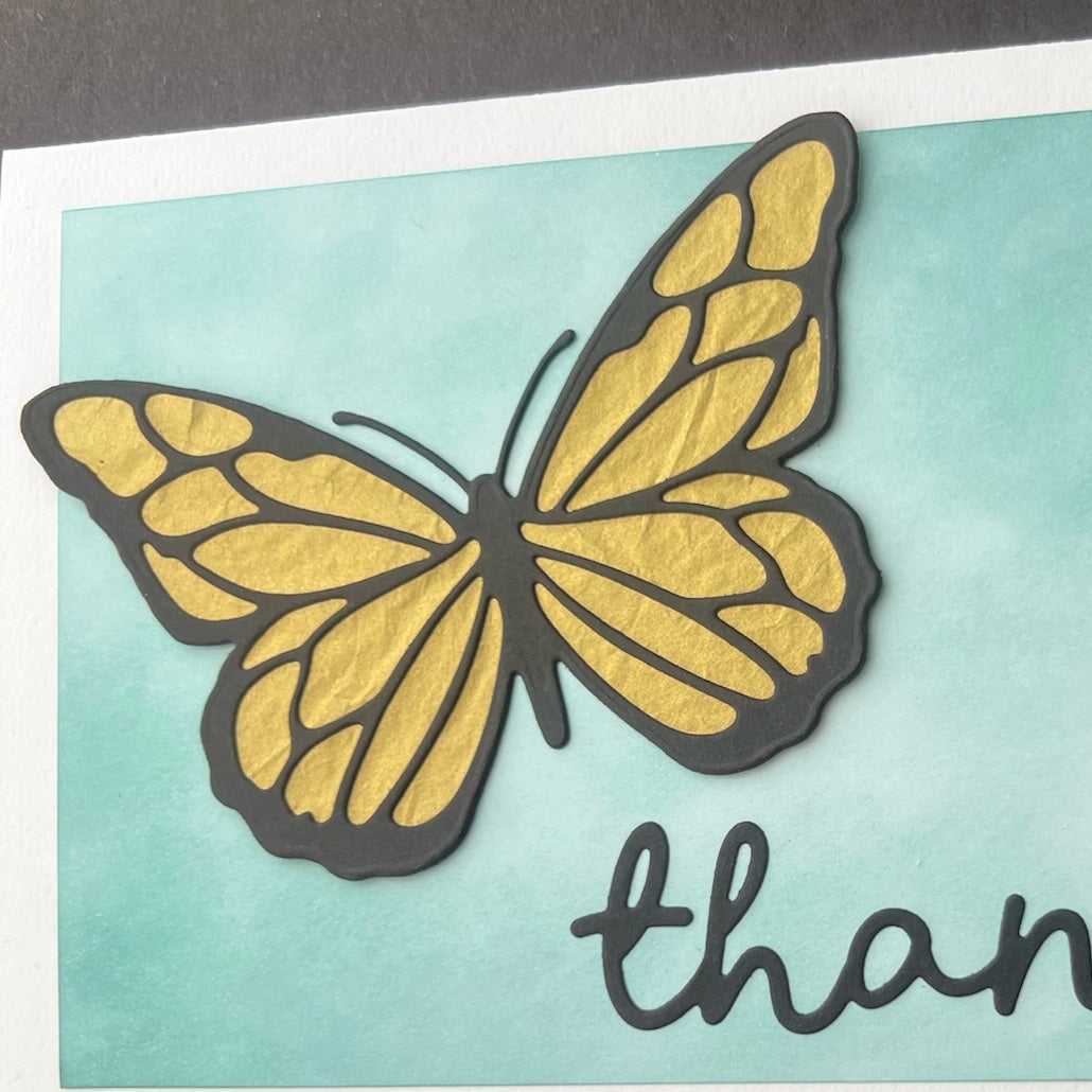 Thanks Butterfly - Handmade Card