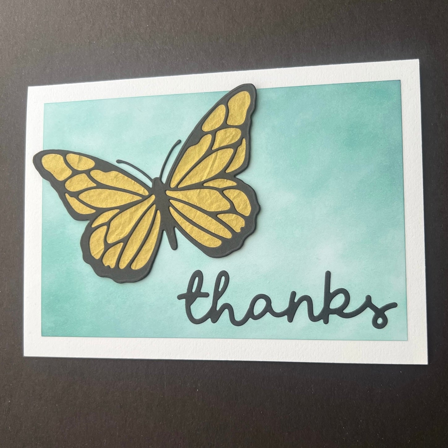 Thanks Butterfly - Handmade Card