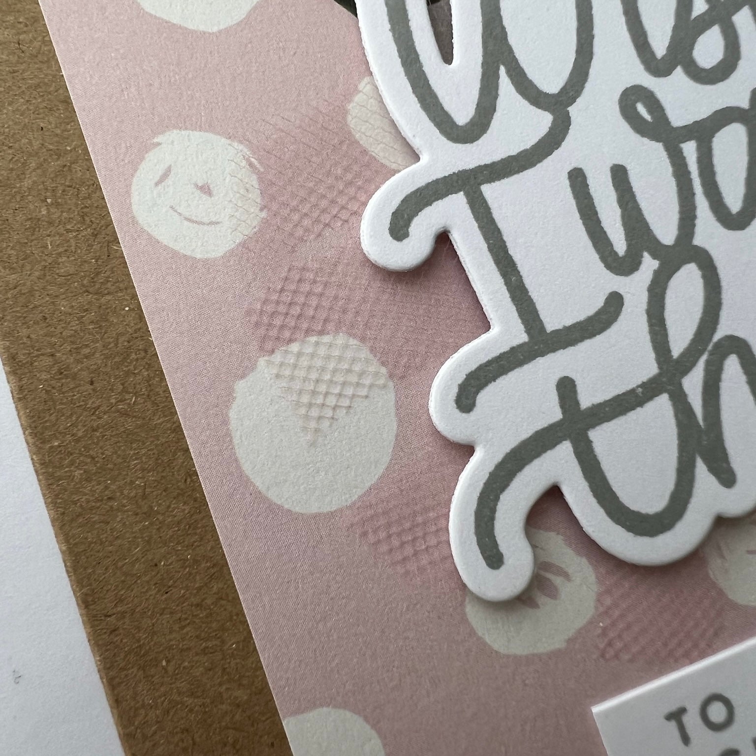 Wish I was There Hugs - Handmade Card