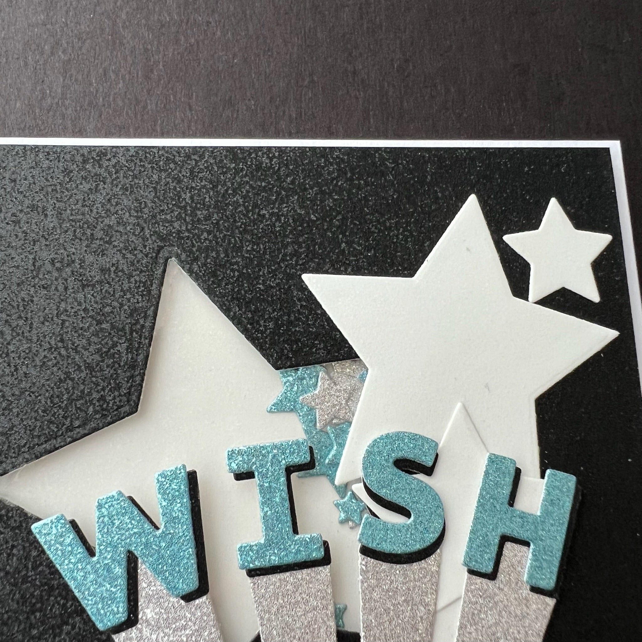 WISH Star Shaker - Handmade Card