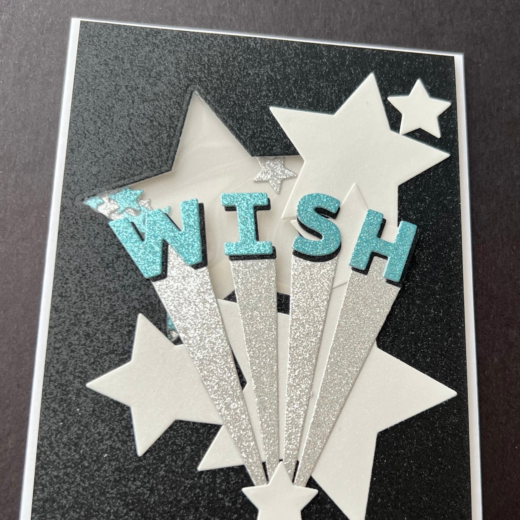 WISH Star Shaker - Handmade Card