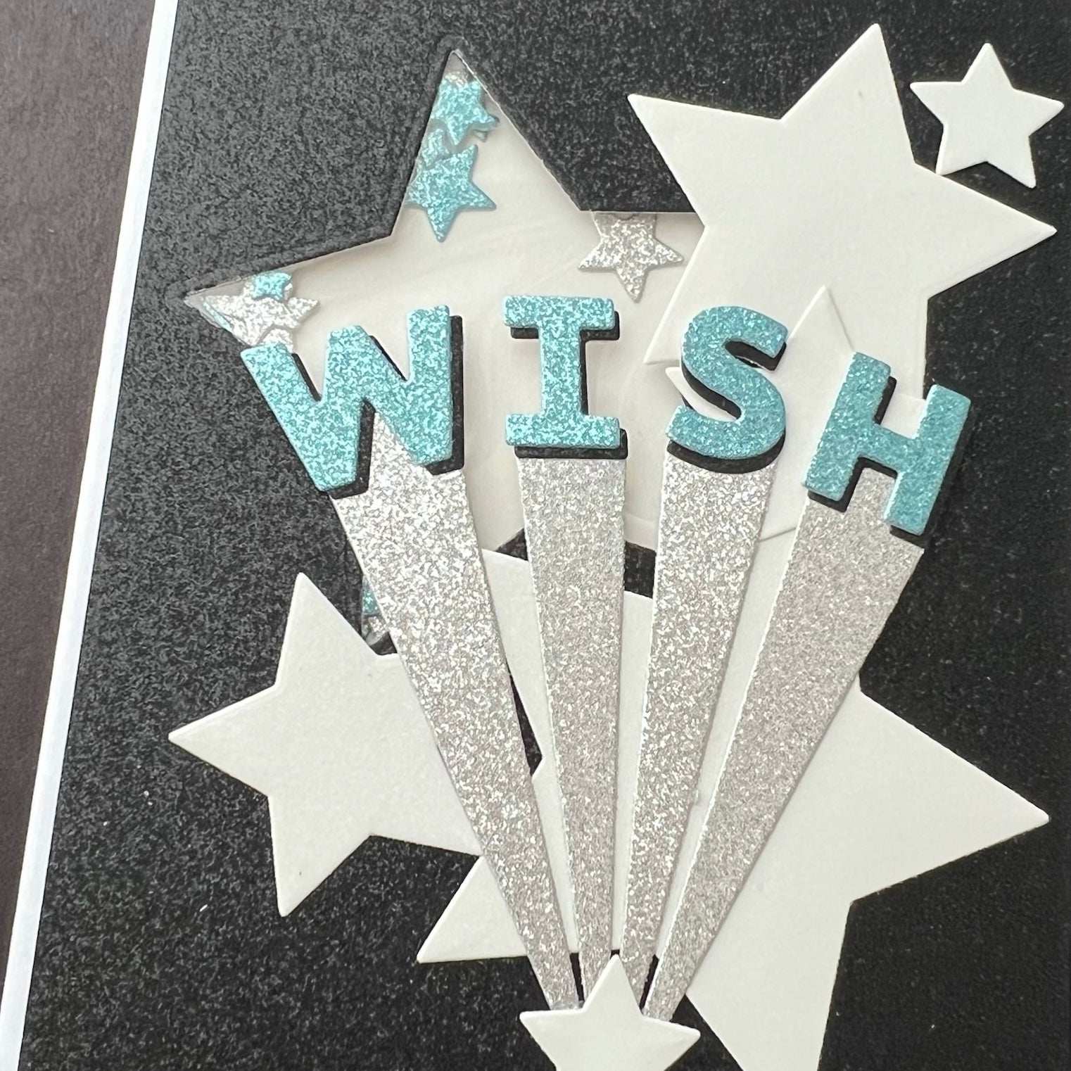 WISH Star Shaker - Handmade Card