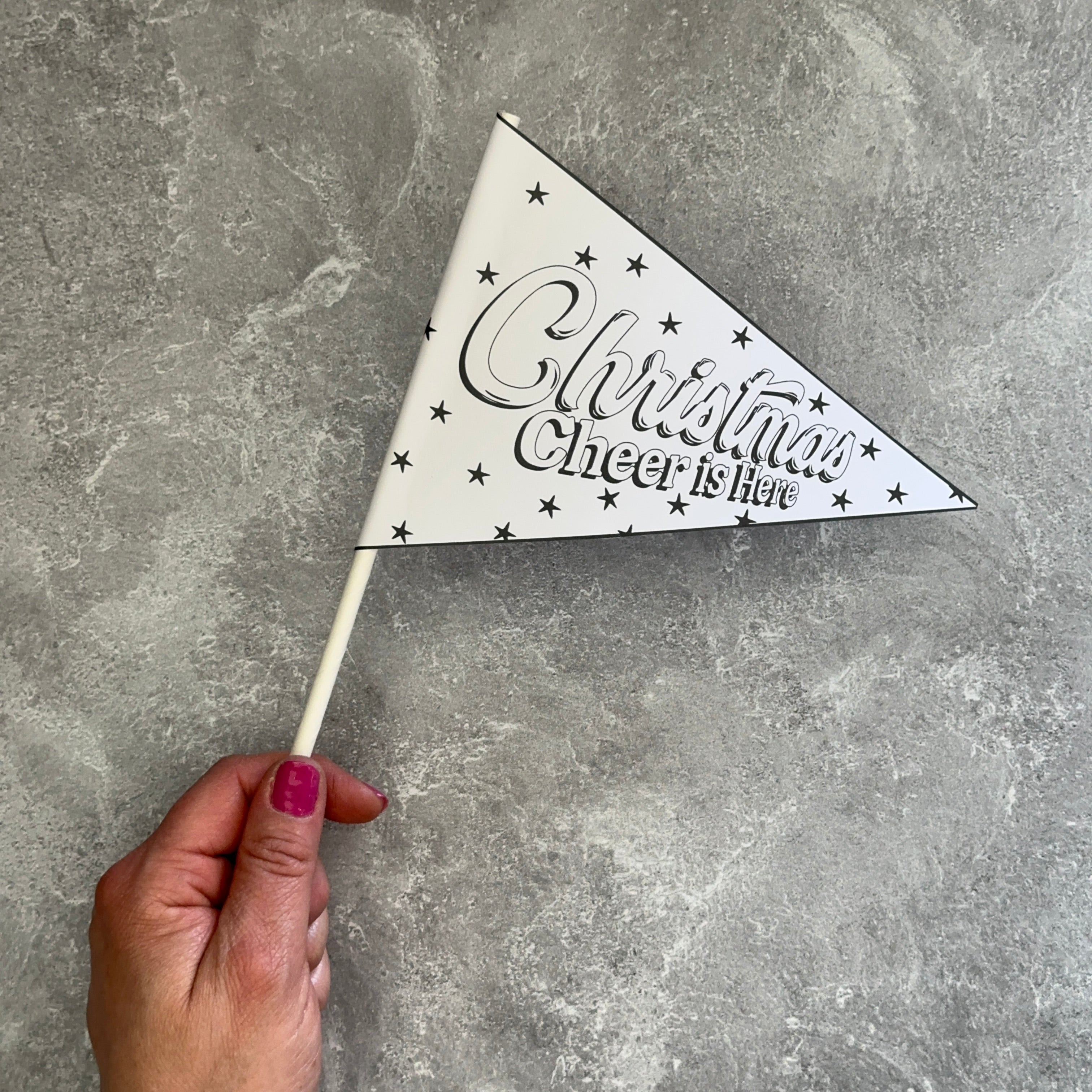 Winter Wishes Printables - Pennants - Christmas Cheer