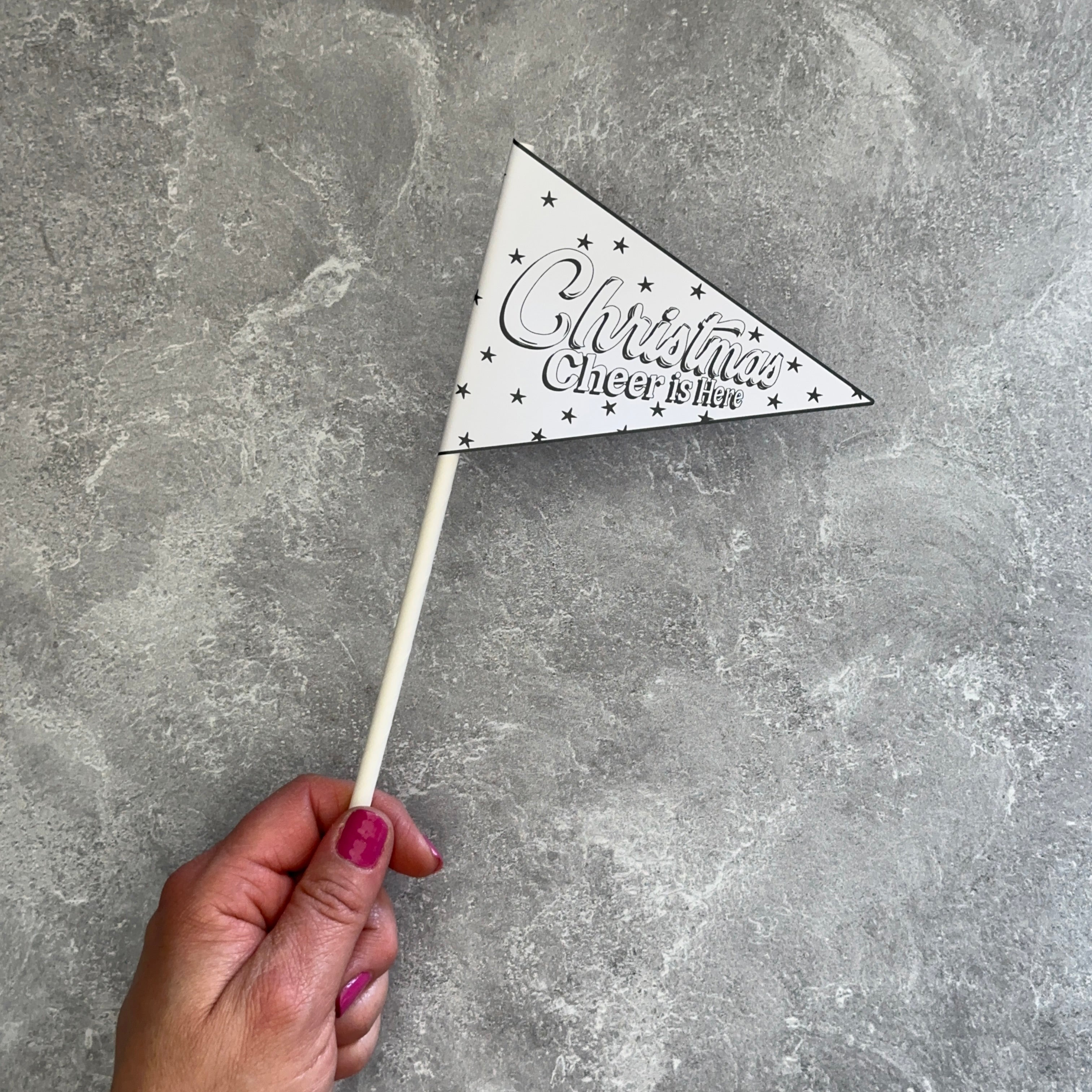 Winter Wishes Printables - Pennants - Christmas Cheer