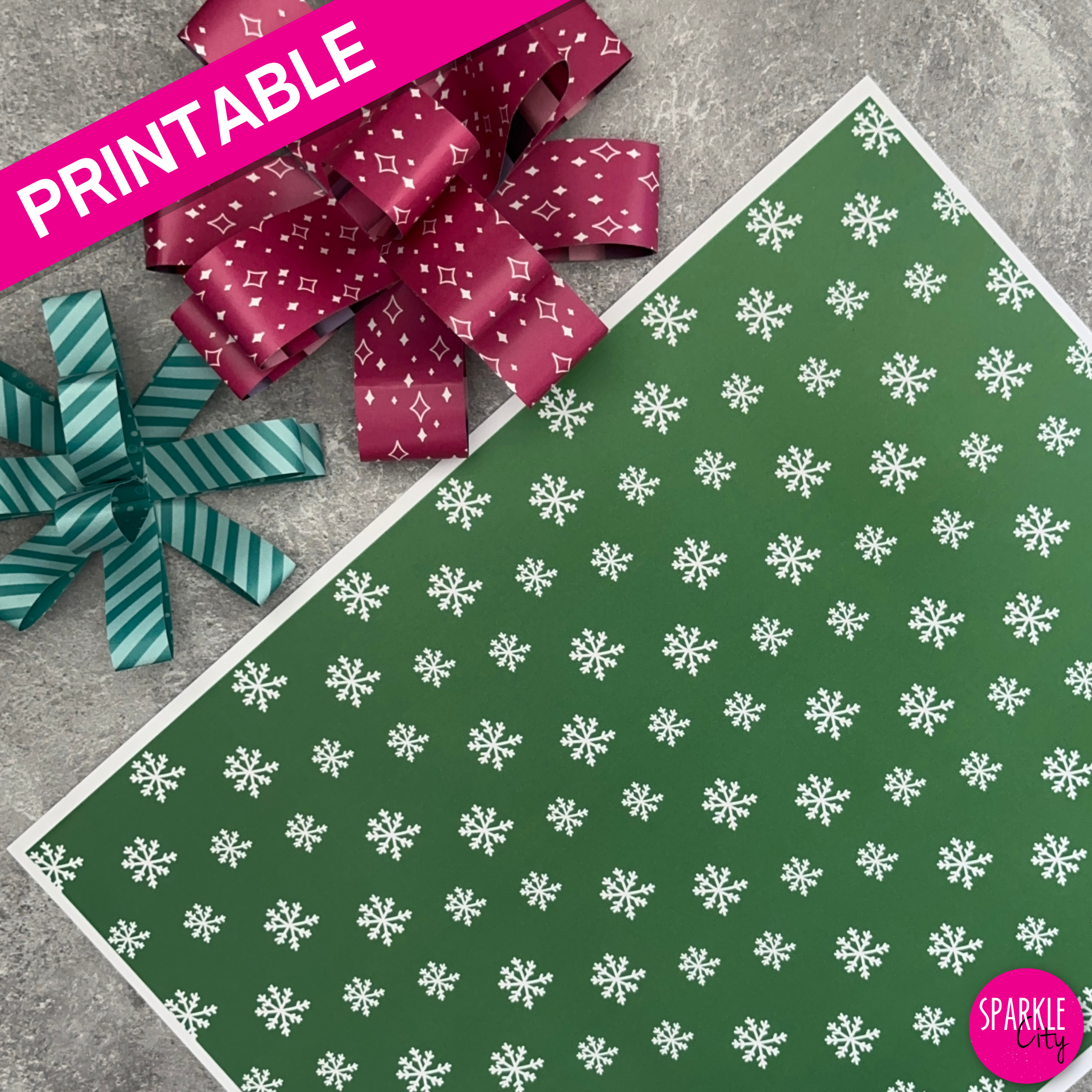 Winter Wishes Printables - Pattern Paper