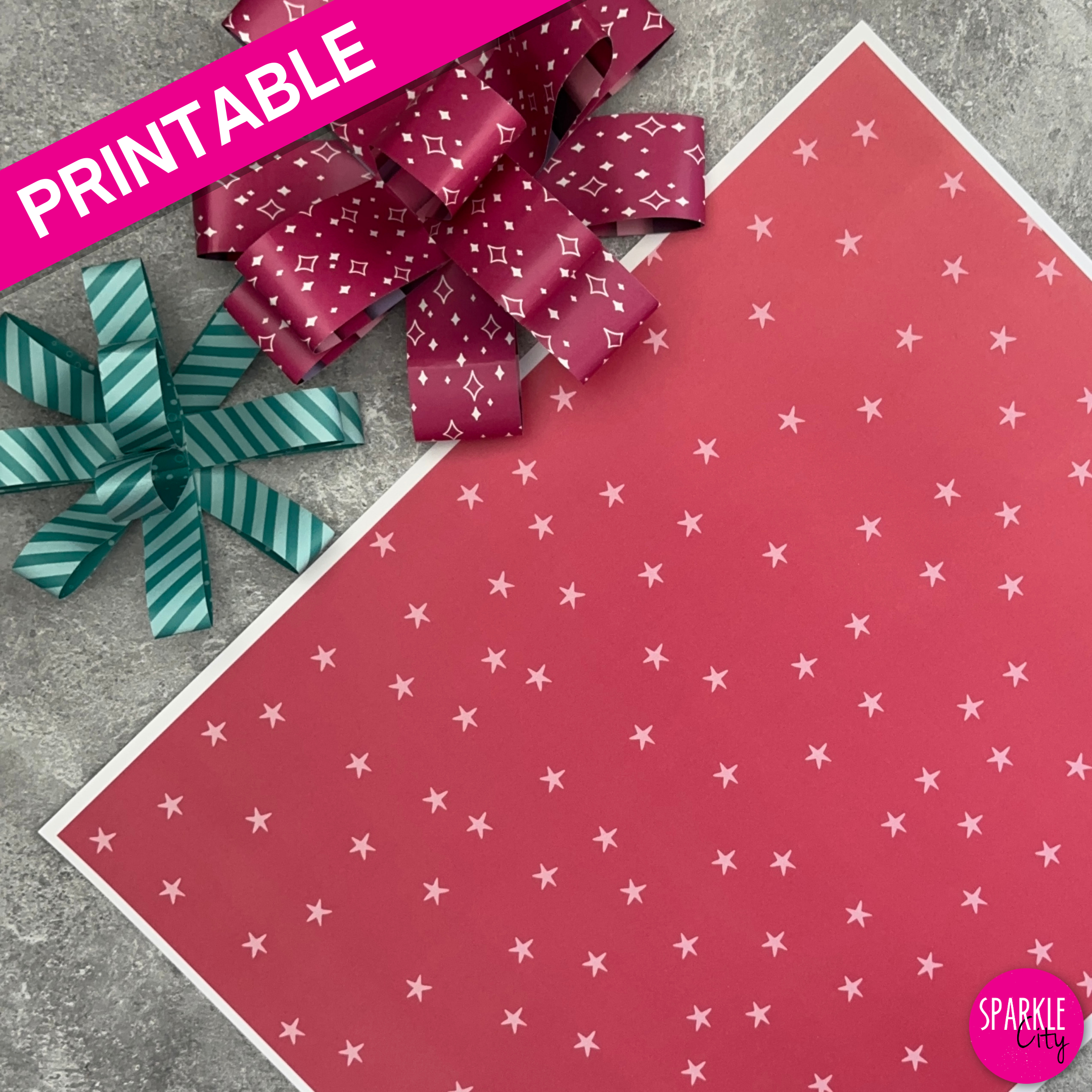 Winter Wishes Printables - Pattern Paper