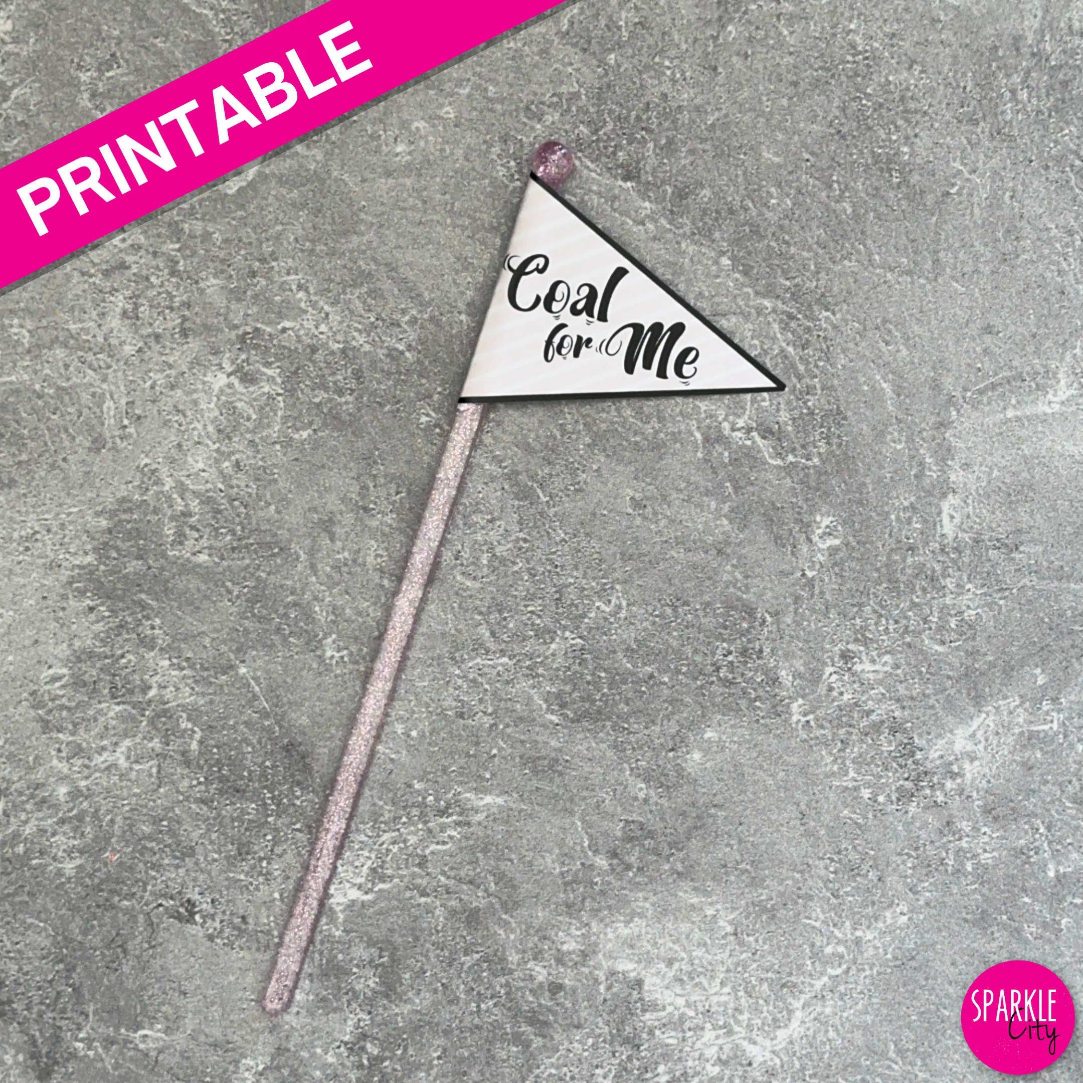 Winter Wishes Printables - Pennants - Coal for Me