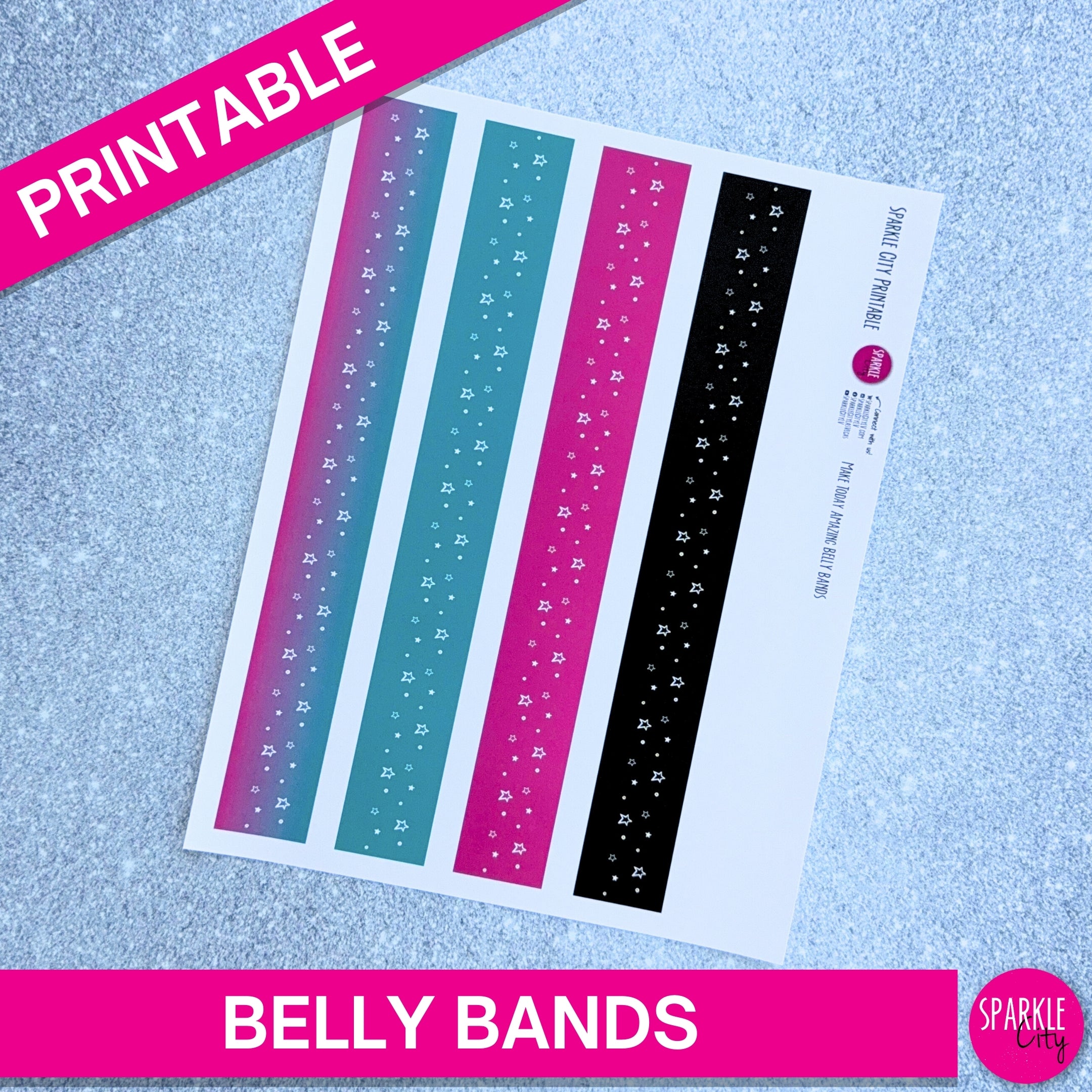 Make Today Amazing - Pattern Papers, Tags and Belly Bands MEGA BUNDLE