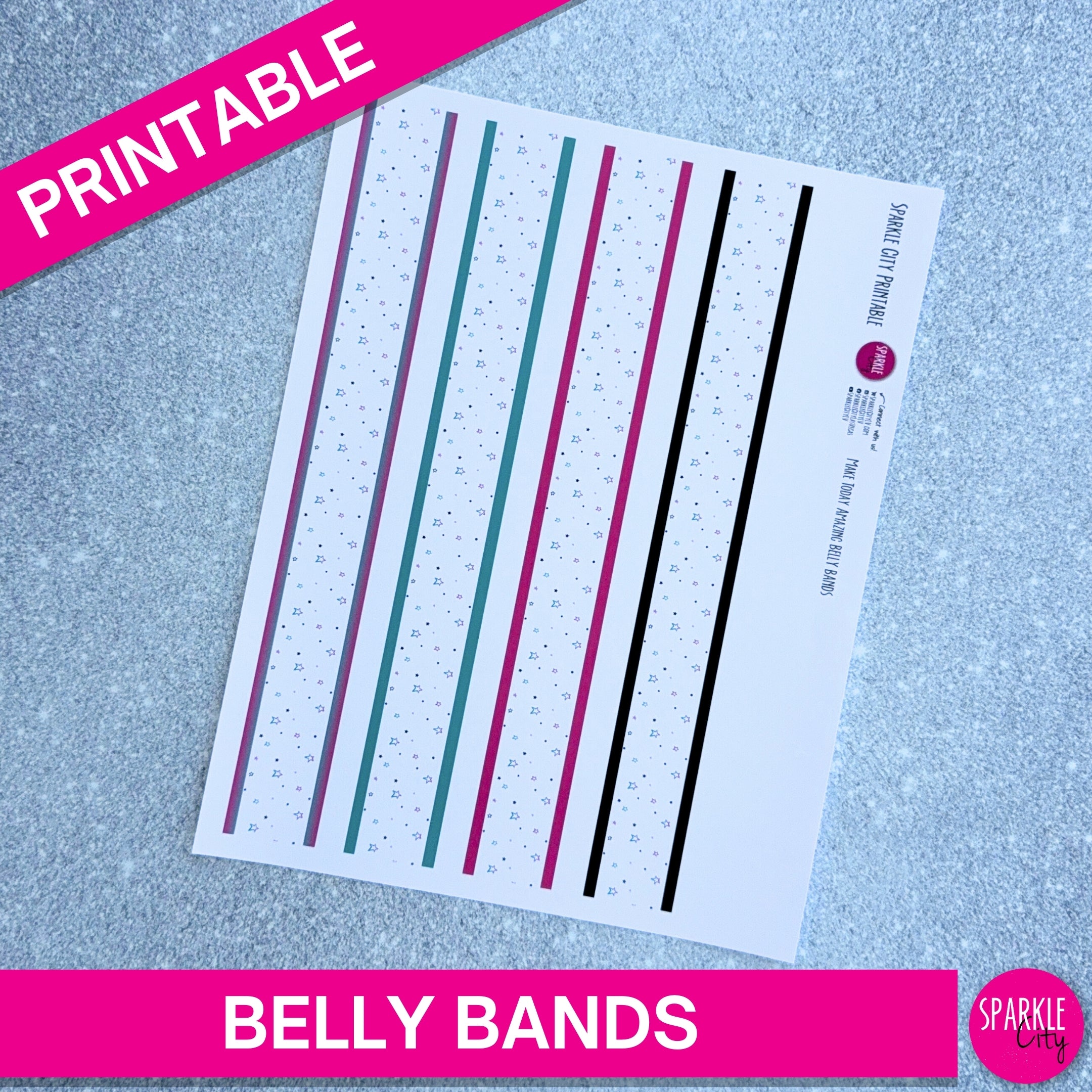 Make Today Amazing - Pattern Papers, Tags and Belly Bands MEGA BUNDLE