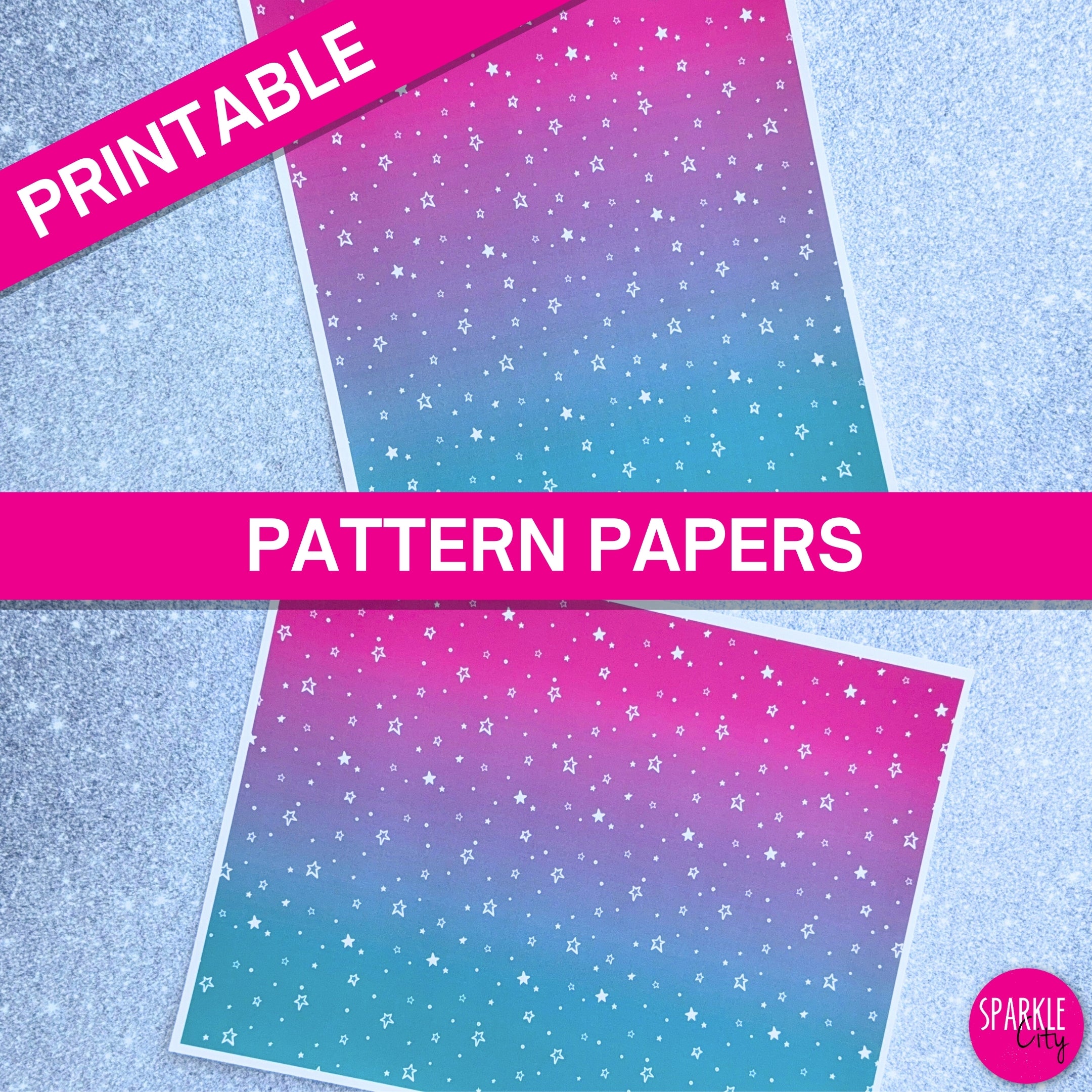 Make Today Amazing - Pattern Papers, Tags and Belly Bands MEGA BUNDLE