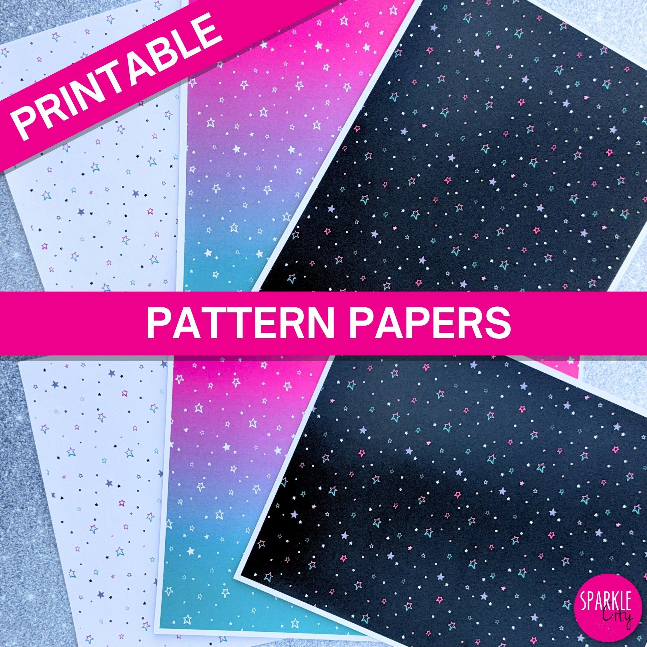 Make Today Amazing - Pattern Papers, Tags and Belly Bands MEGA BUNDLE