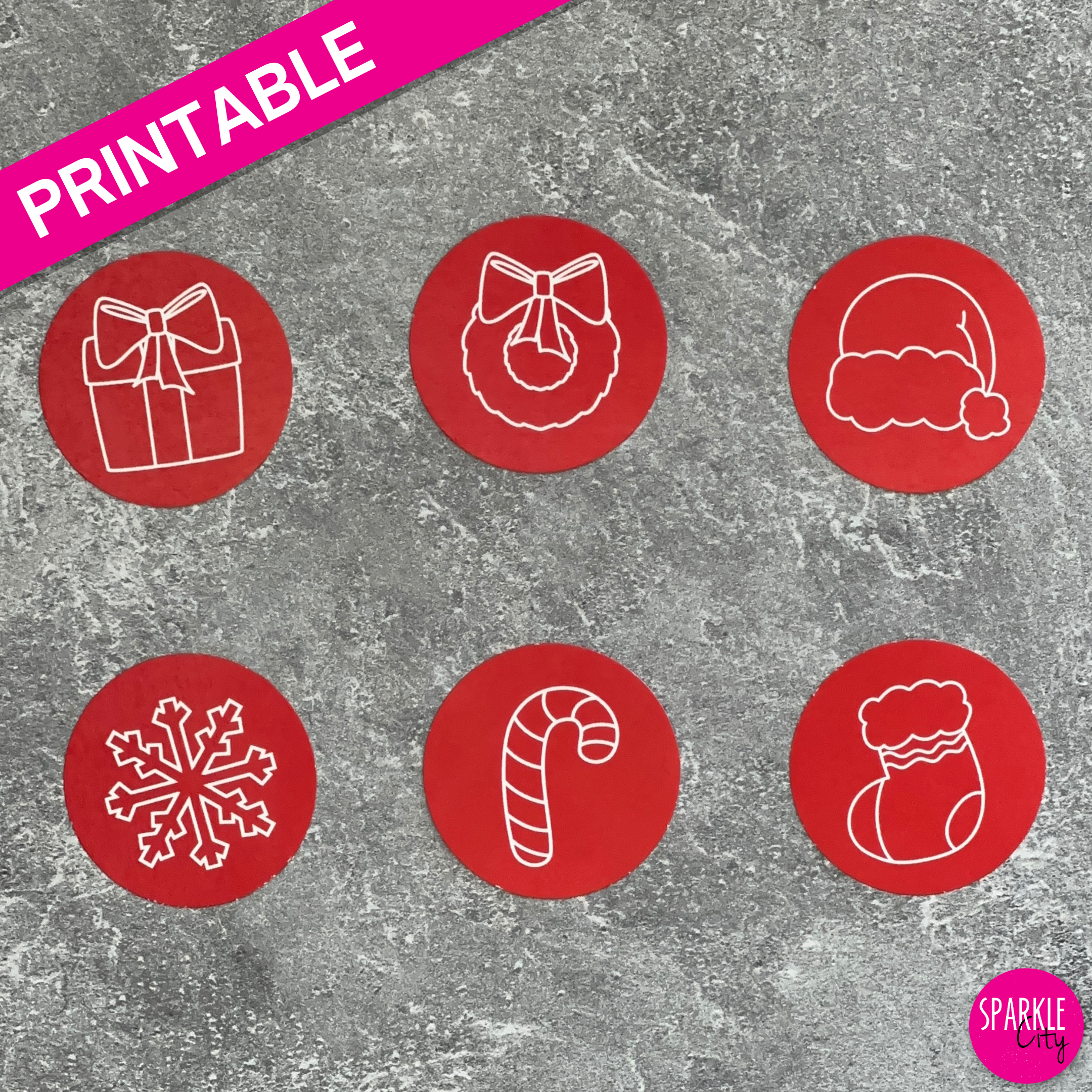 Winter Wishes Printables - Tags, Tokens and Rosettes