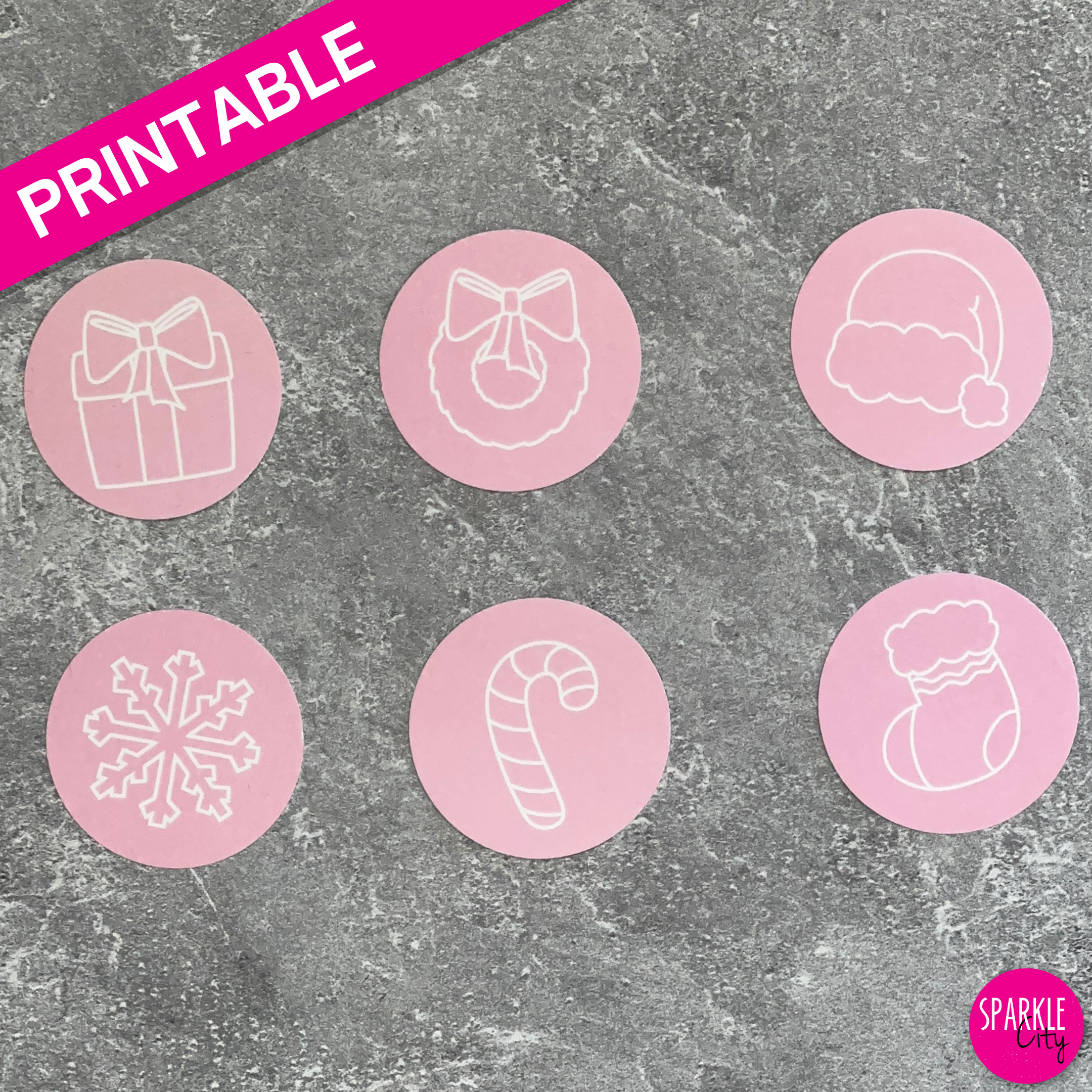 Winter Wishes Printables - Tags, Tokens and Rosettes