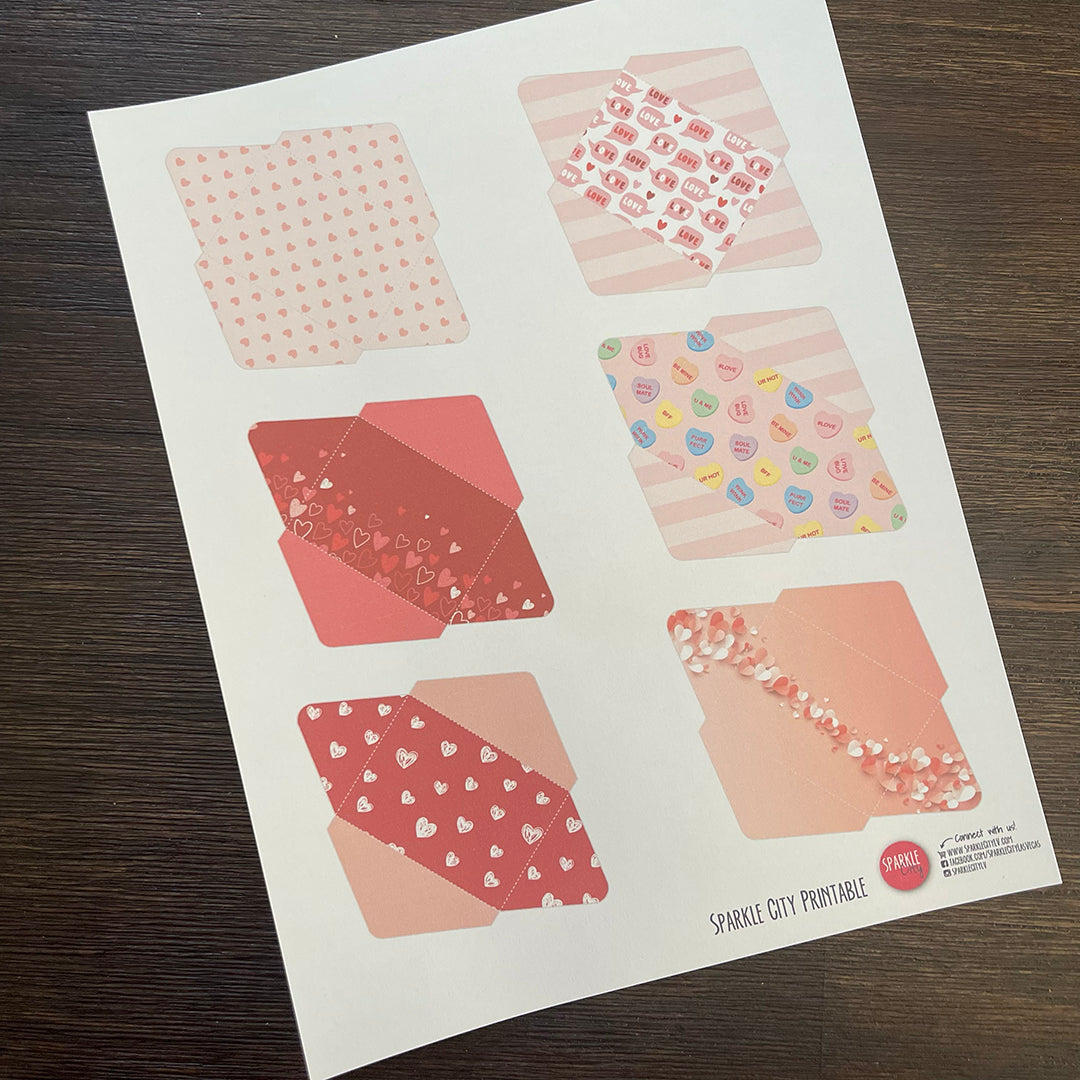 Love Printables - Mini Envelopes with Stationary