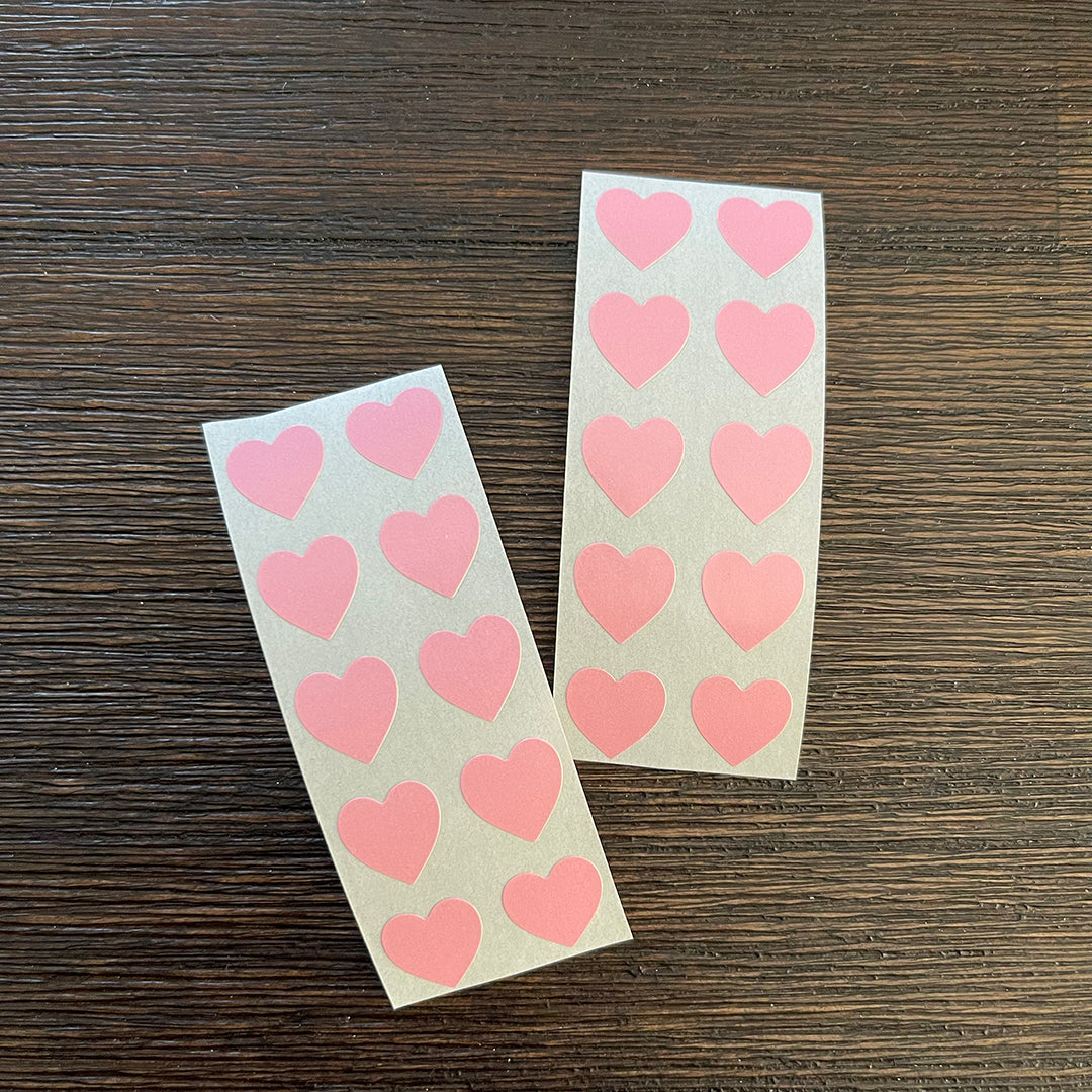 Love Stickers - Mini Pink Hearts