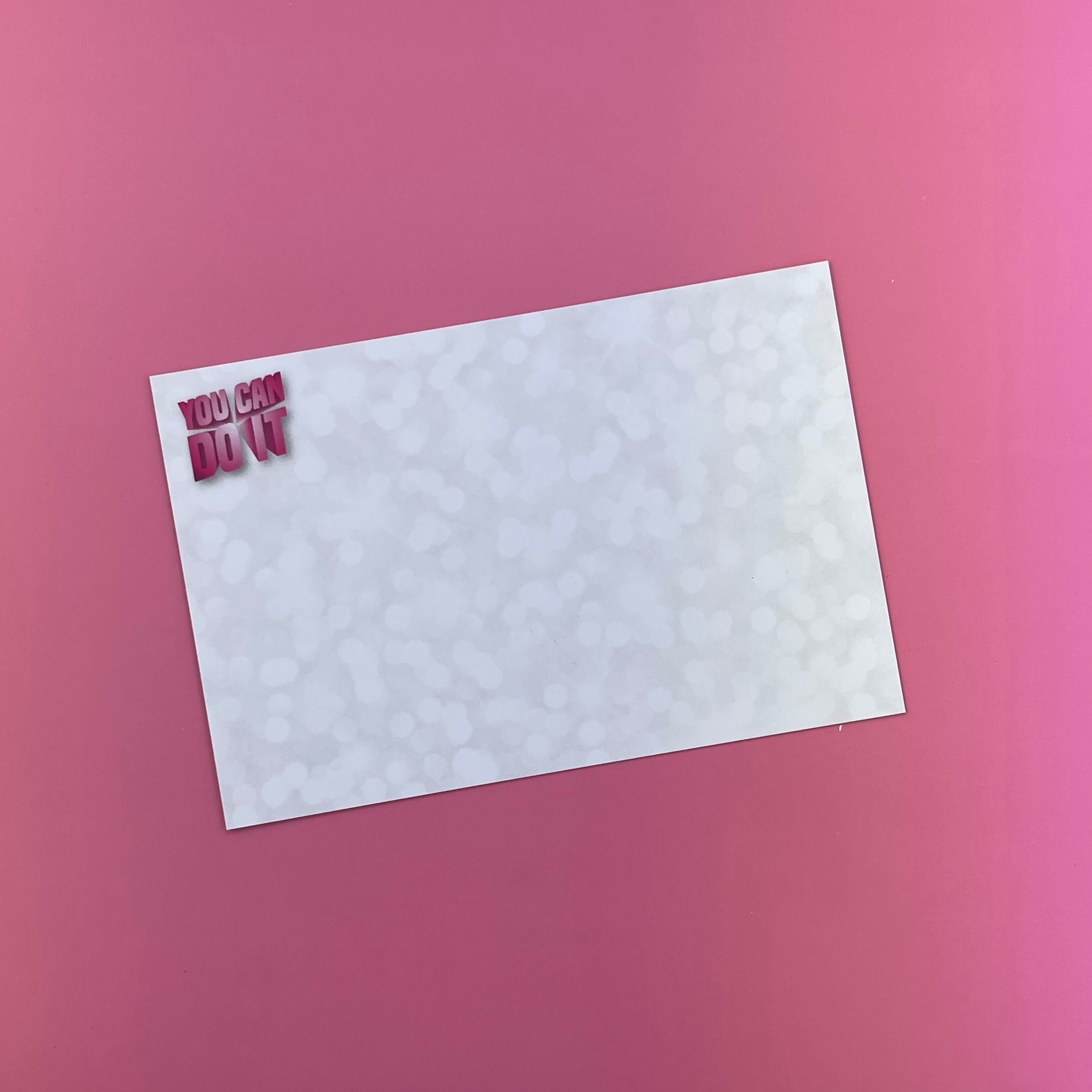 You Can Do It - Glitter - Postcard