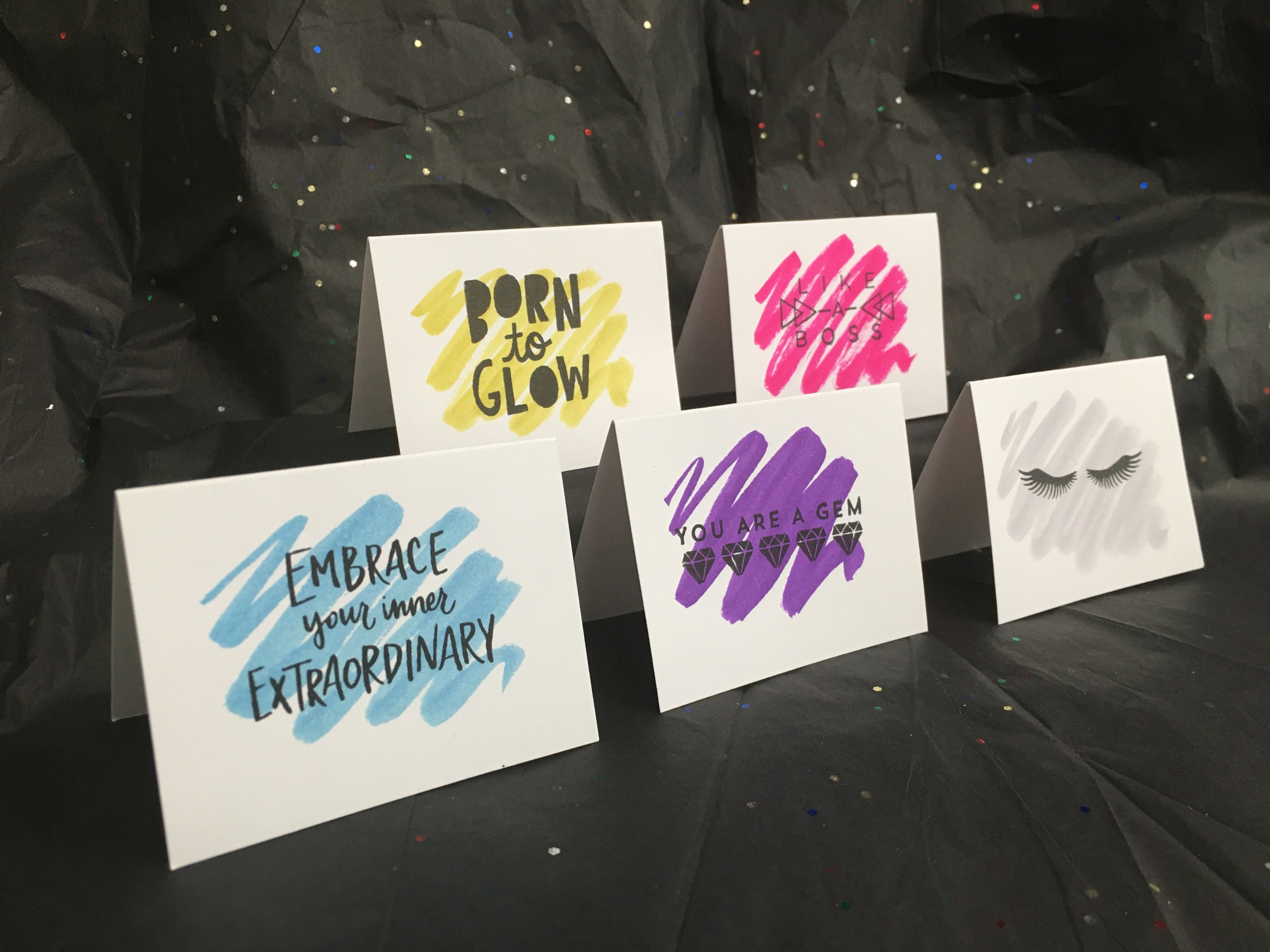 Mini Card Variety Pack in Shimmer - Collection 1 - Handmade Cards