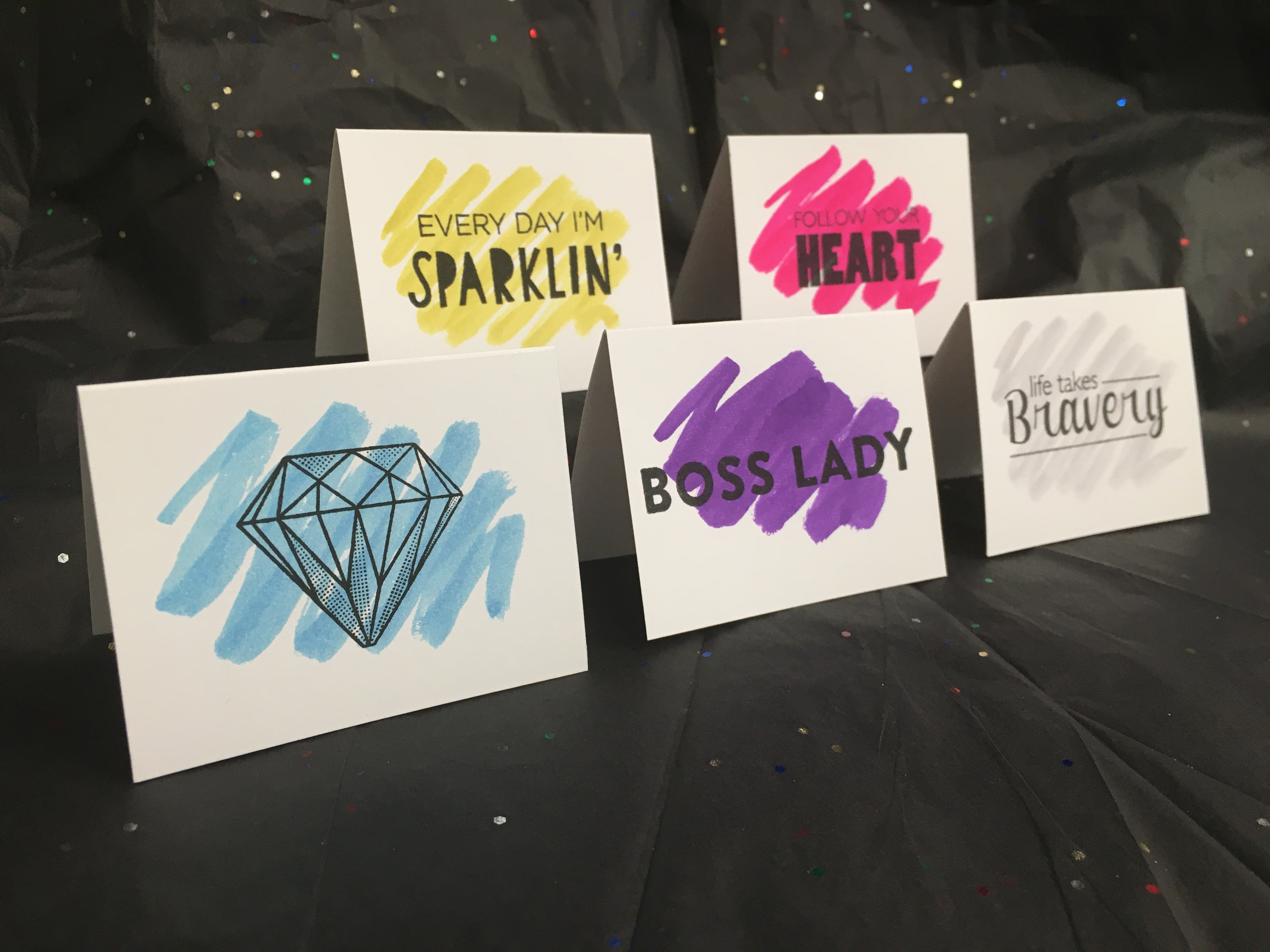 Mini Card Variety Pack in Shimmer - Collection 2 - Handmade Cards