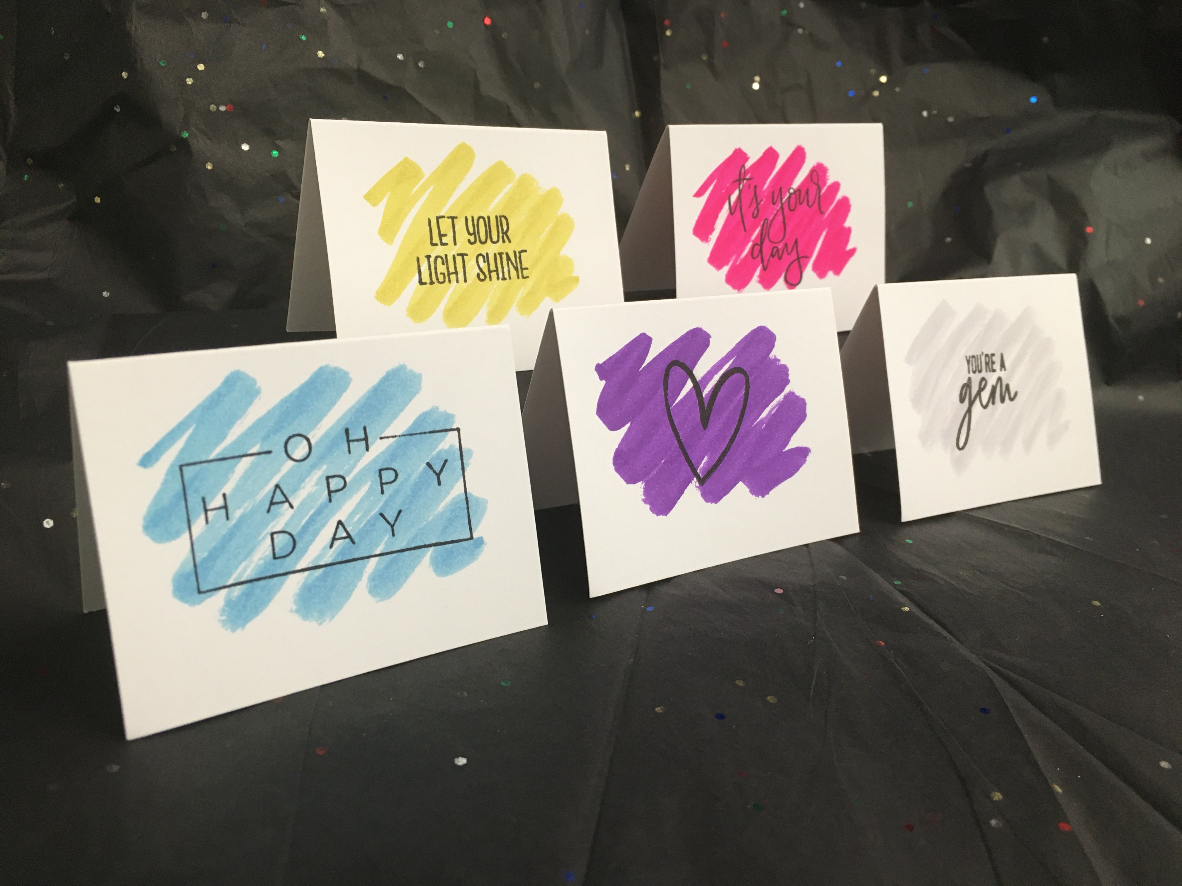 Mini Card Variety Pack in Shimmer - Collection 4 - Handmade Cards