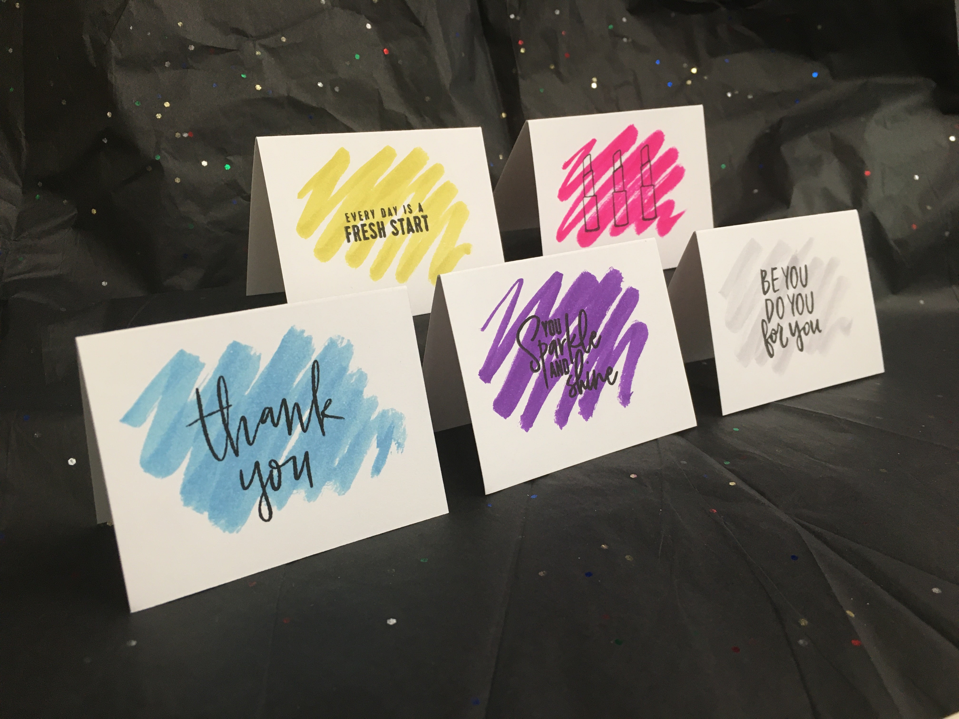 Mini Card Variety Pack in Shimmer - Collection 3 - Handmade Cards