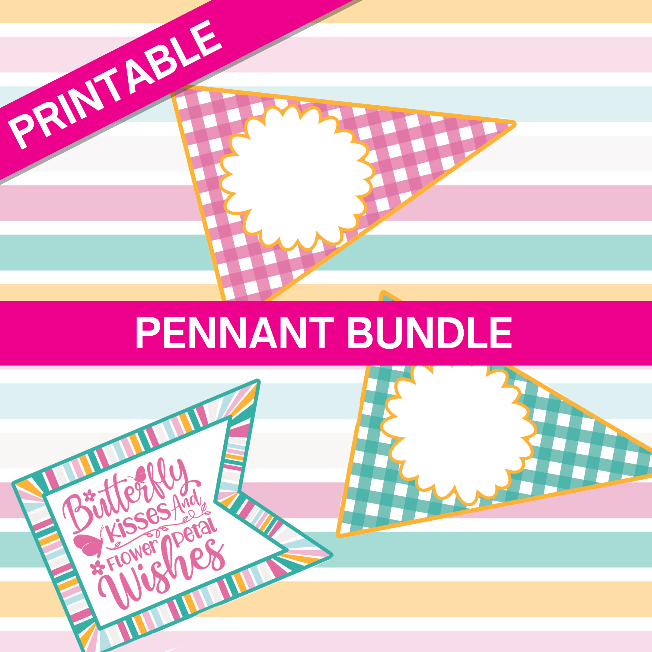 Spring Bloom Printables - Spring Pennants BUNDLE