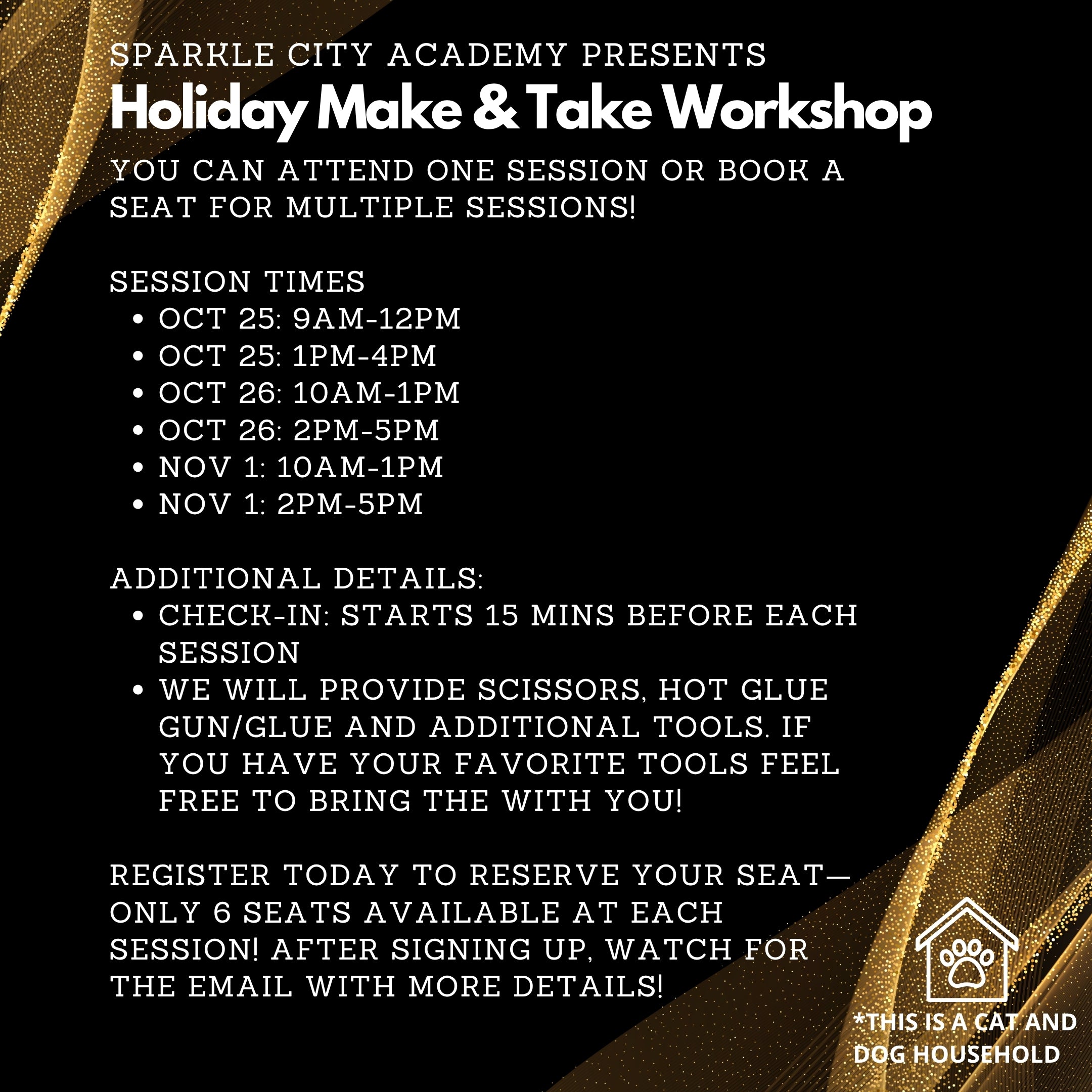 SCA Holiday Make & Take Workshop - October/November 2025