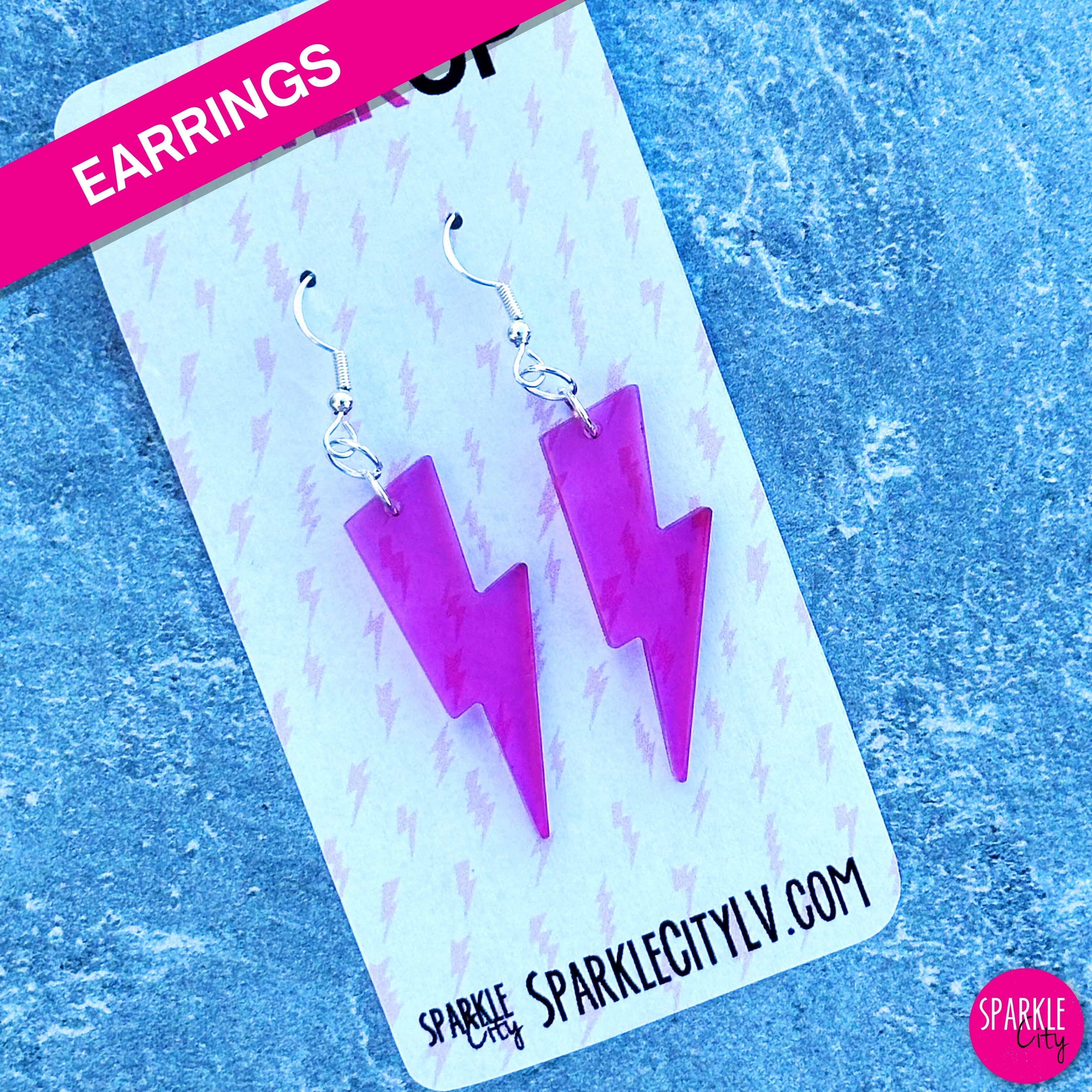 Power UP - Lightning Bolt - Earrings