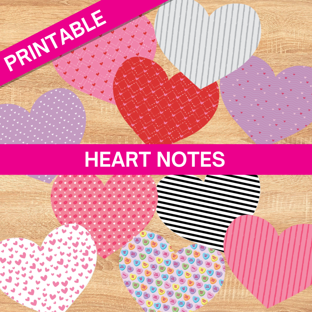 Lots of Love Printables - Heart Notes