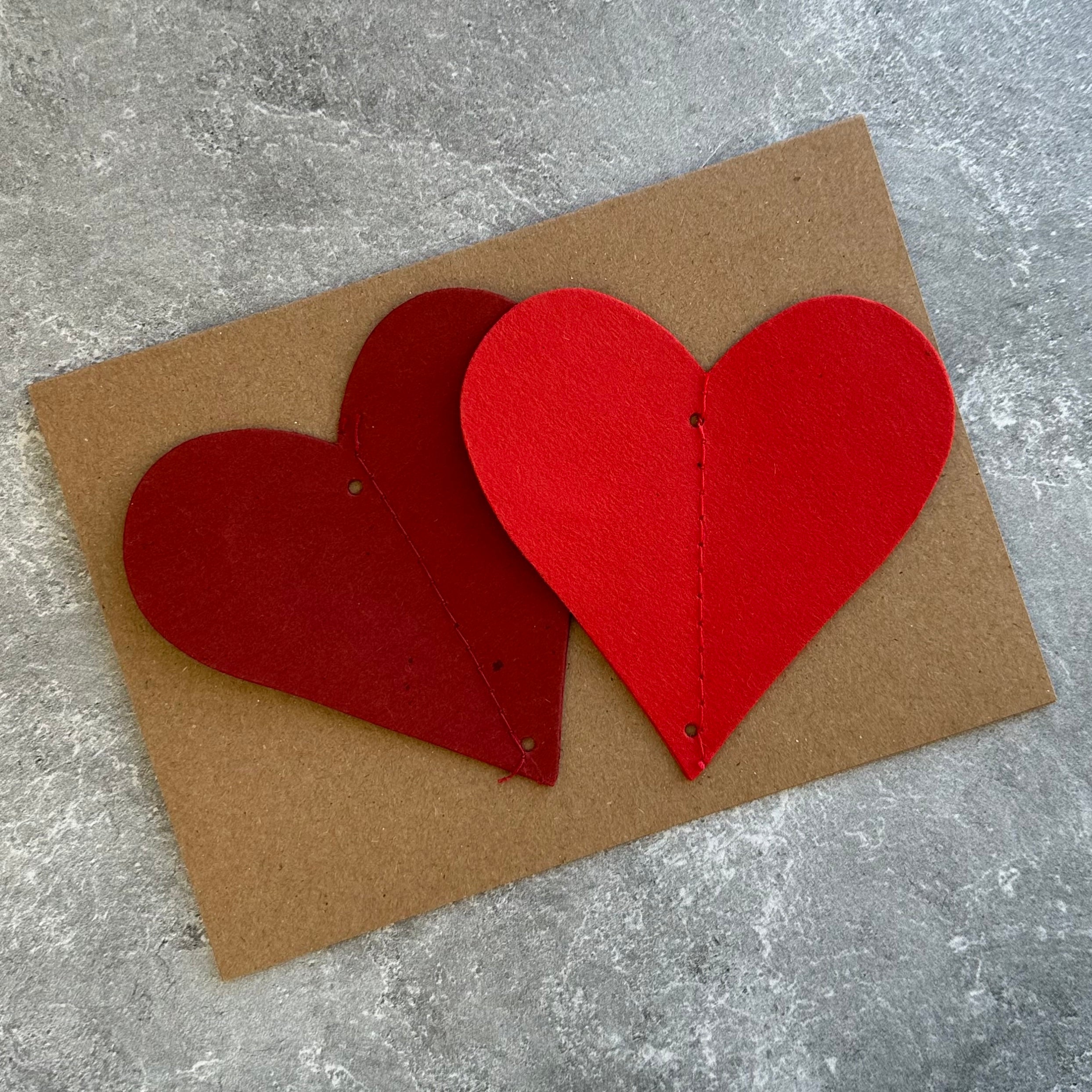 Two Hearts - Handmade Card