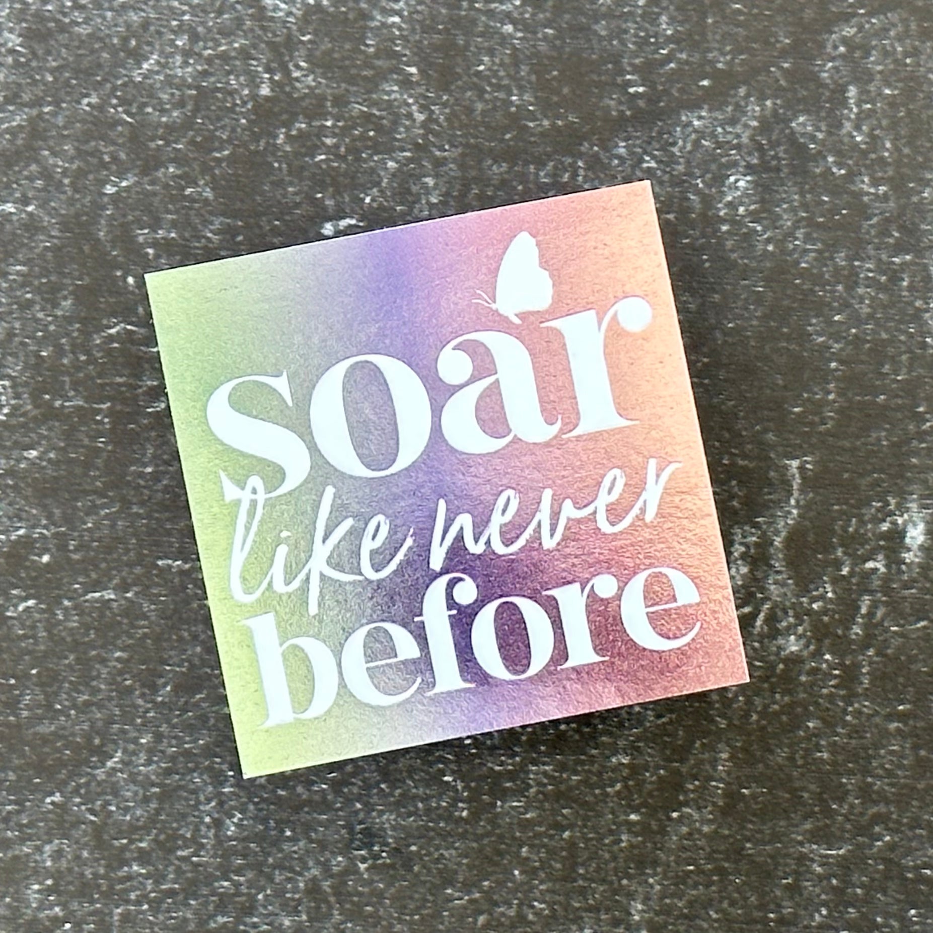 Soar Like Never Before - Metallic Square Sticker