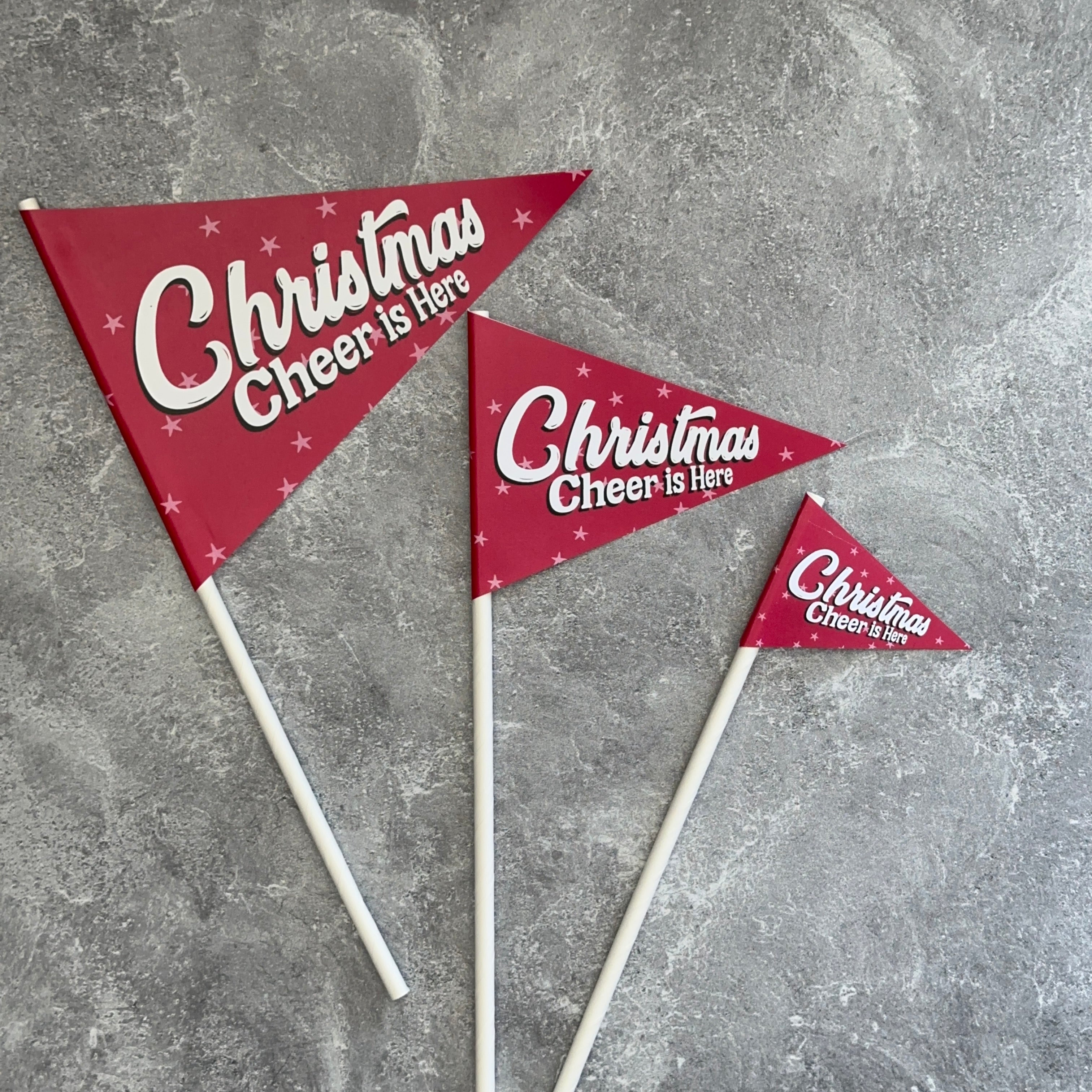 Winter Wishes Printables - Pennants - Christmas Cheer