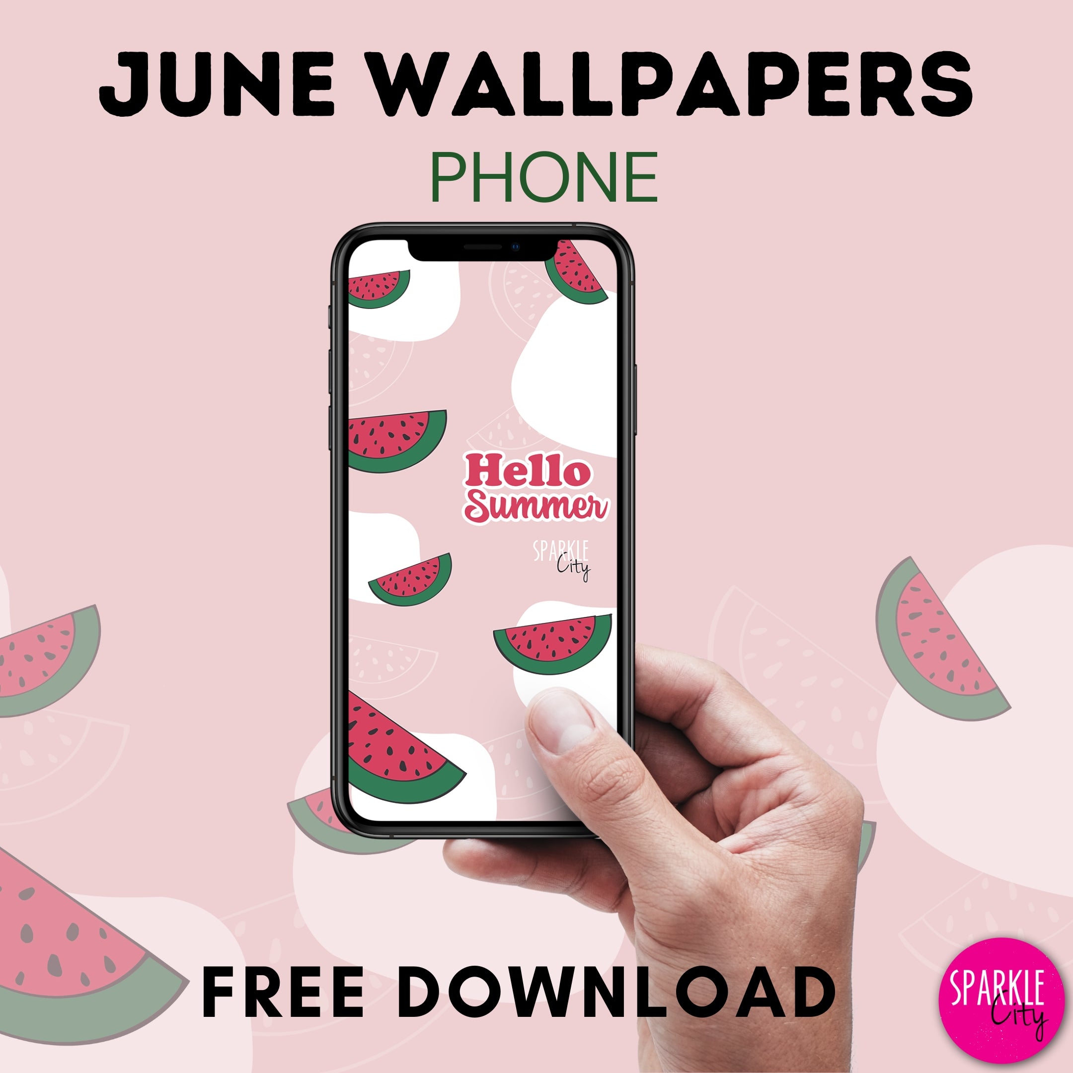 June 2023 - Hello Summer Wallpapers - Phone Lock Screen