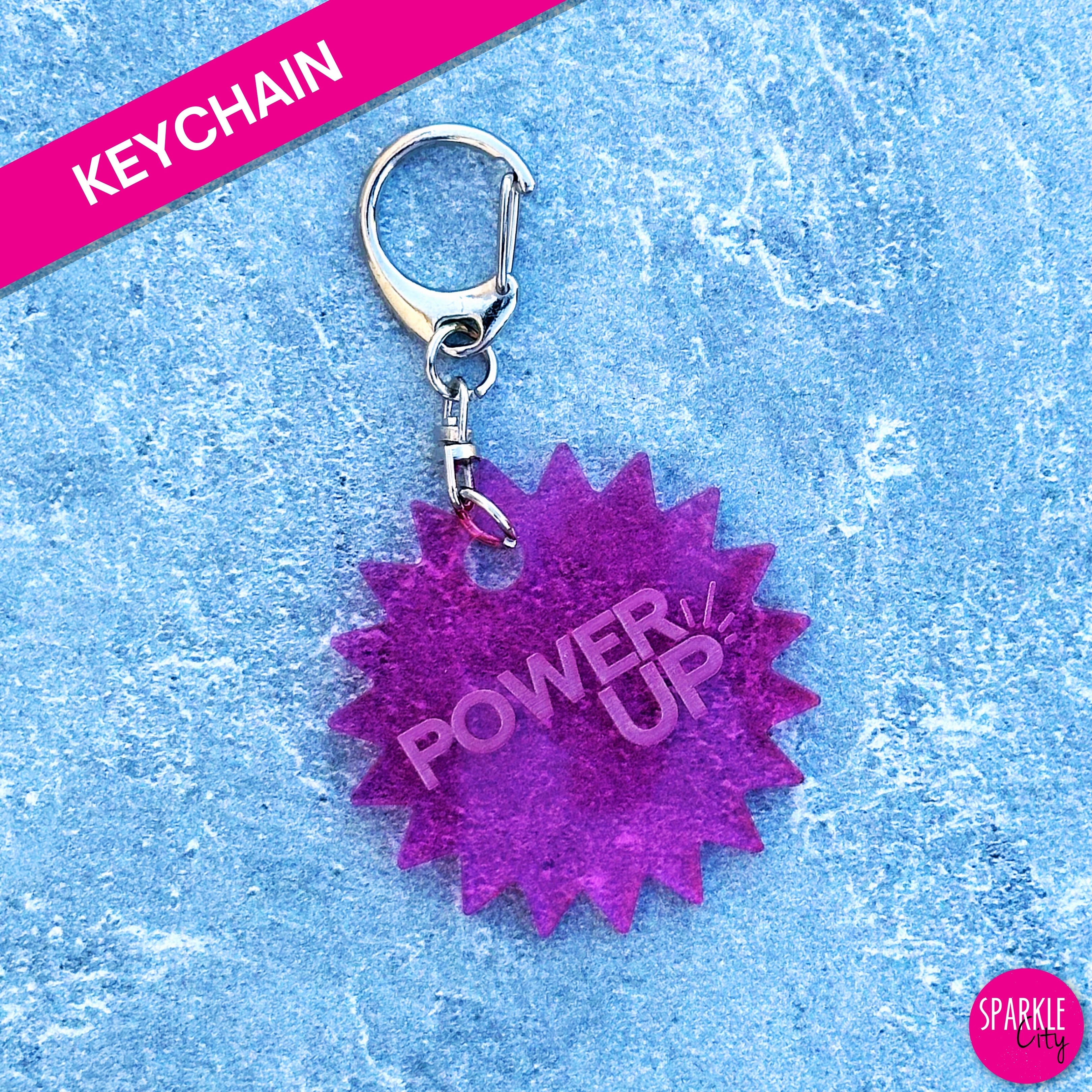 Power UP - Burst - Keychain