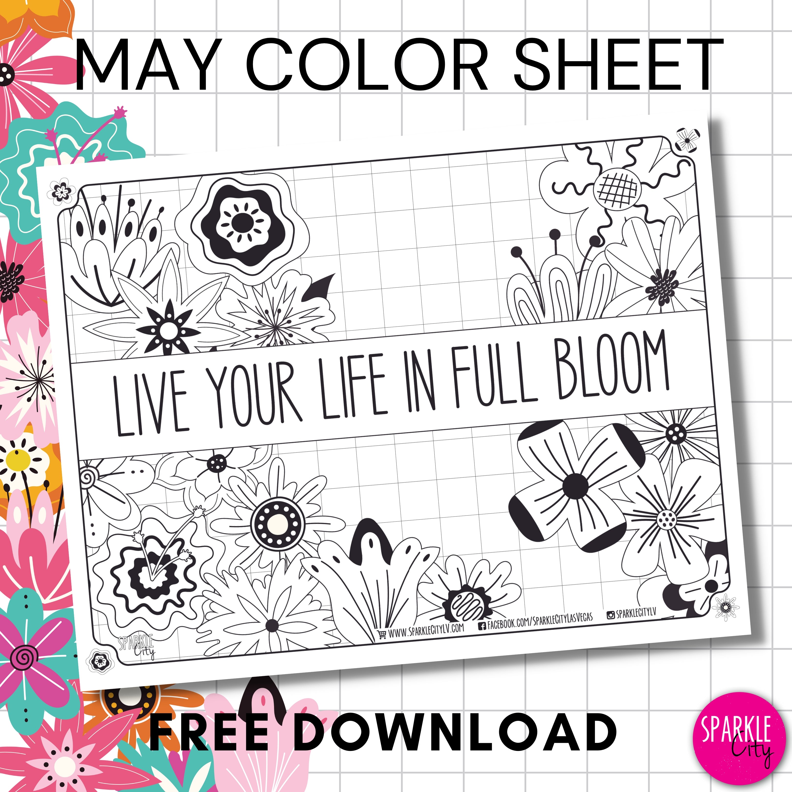 May 2023 - Full Bloom Color Sheet