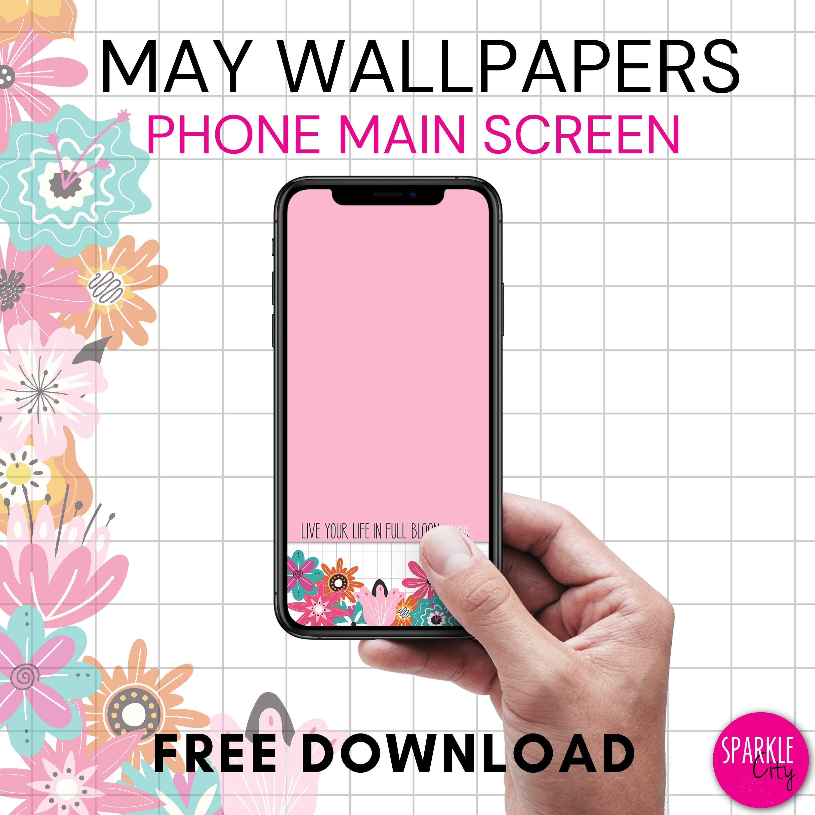 May 2023 - Full Bloom Wallpapers - Phone Main Screen