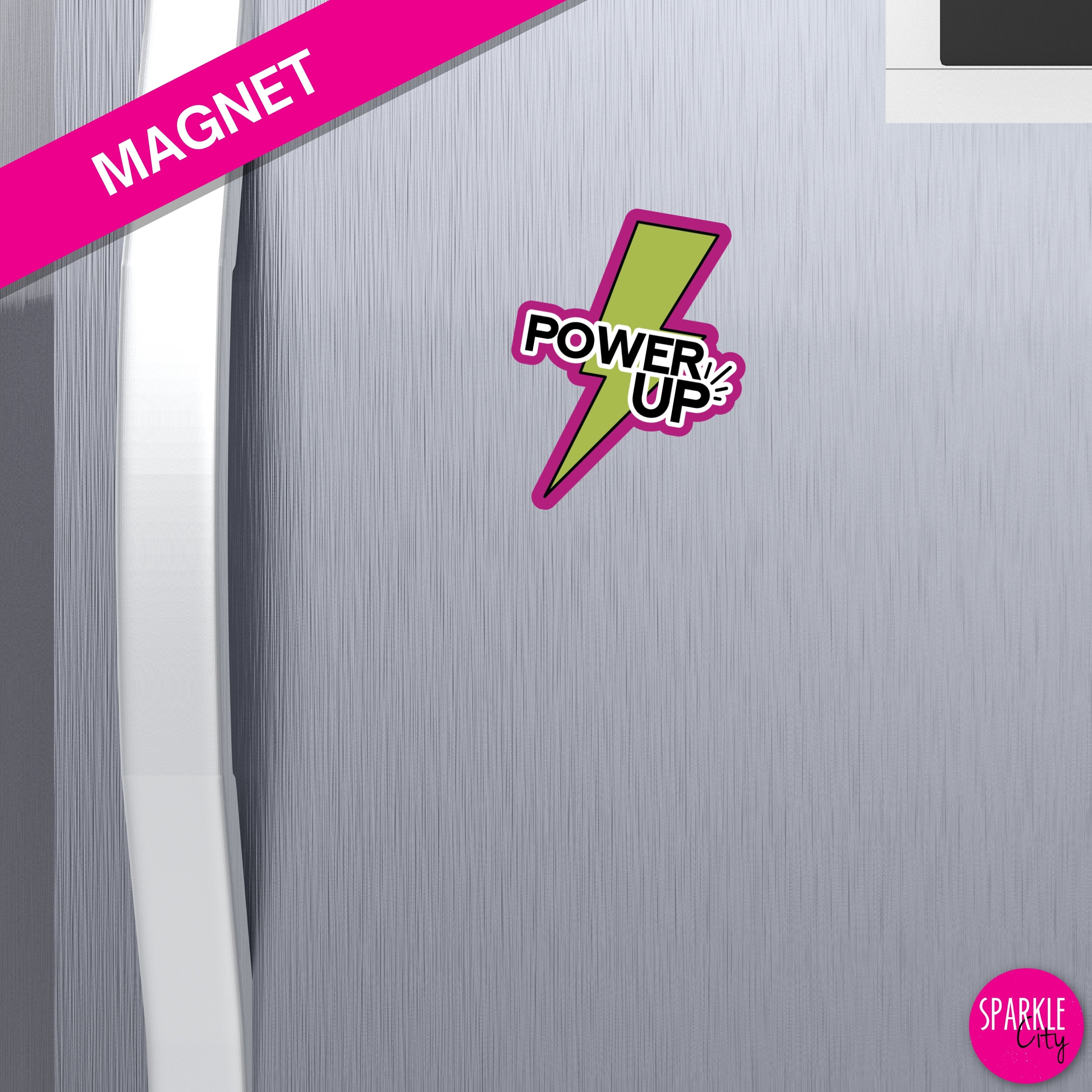 Power UP - Lightning Bolt - Magnet