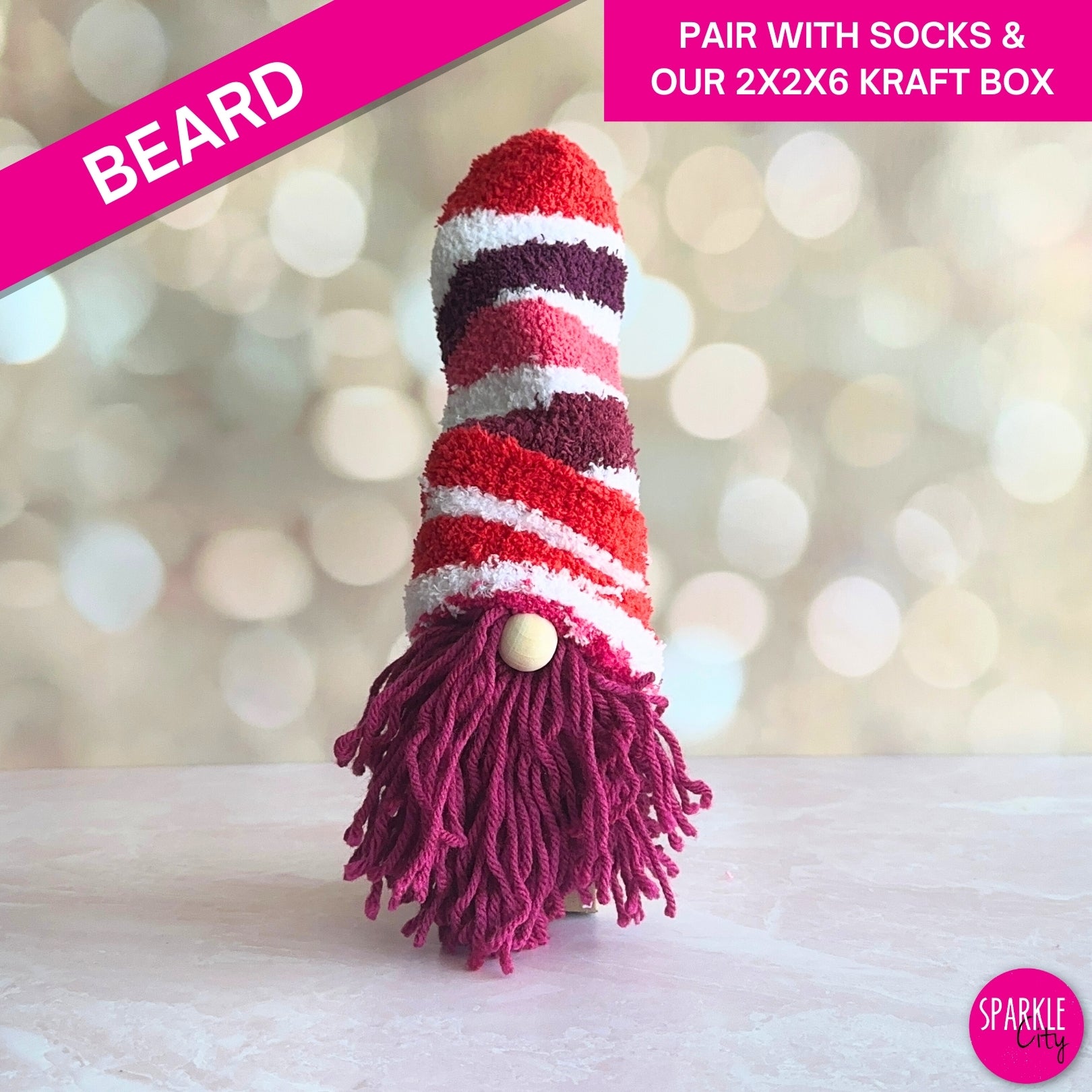 Raspberry Beret - Gnome Beard