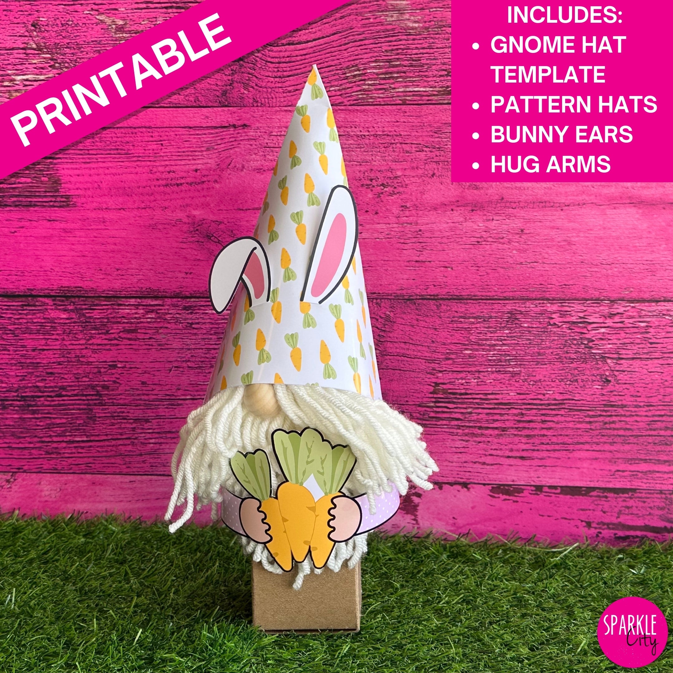 Gnome Hats, Hug Arms and Bunny Ears Bundle - Easter Wishes - Printable Collection