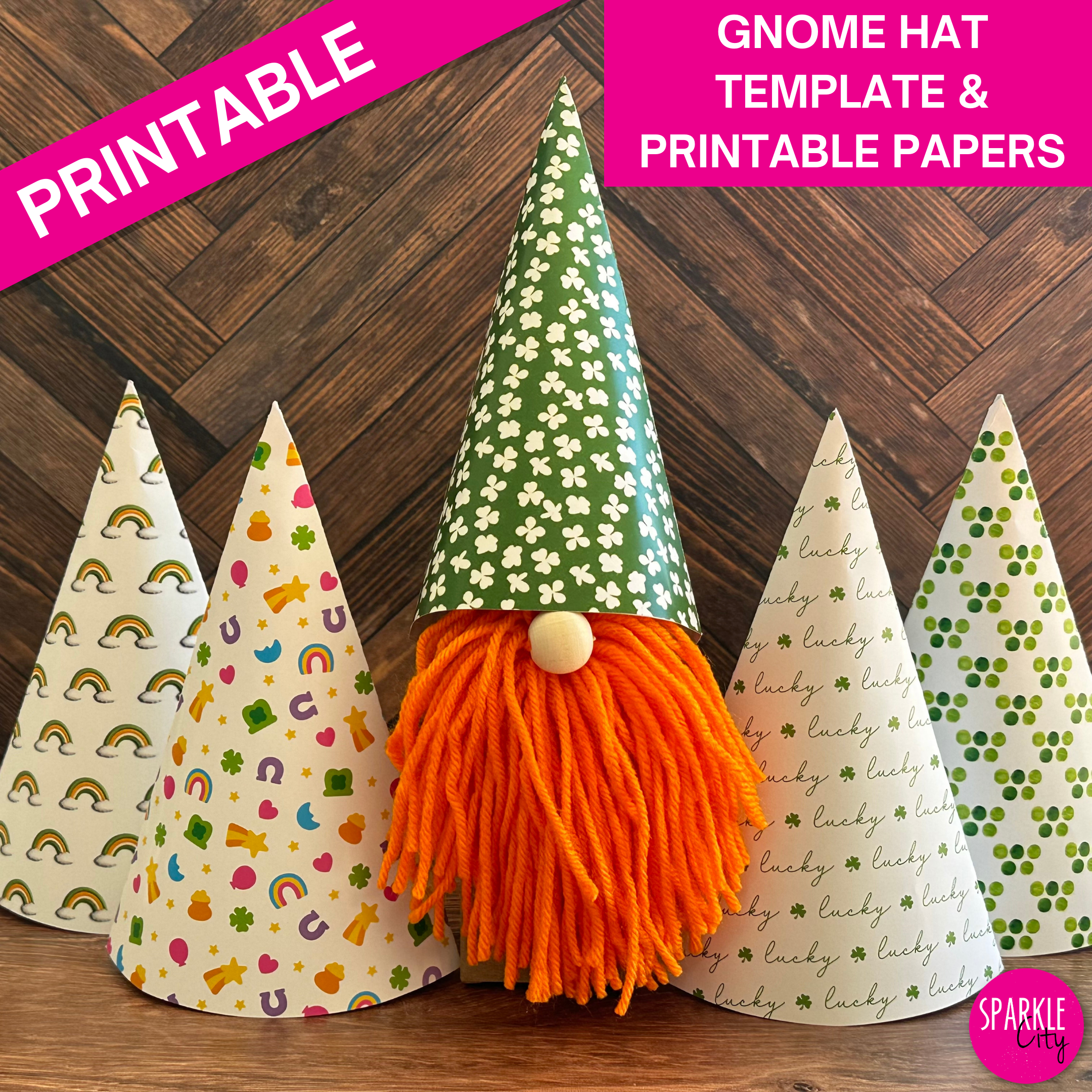 Gnome Hats - St. Patrick's Day - Printable Collection