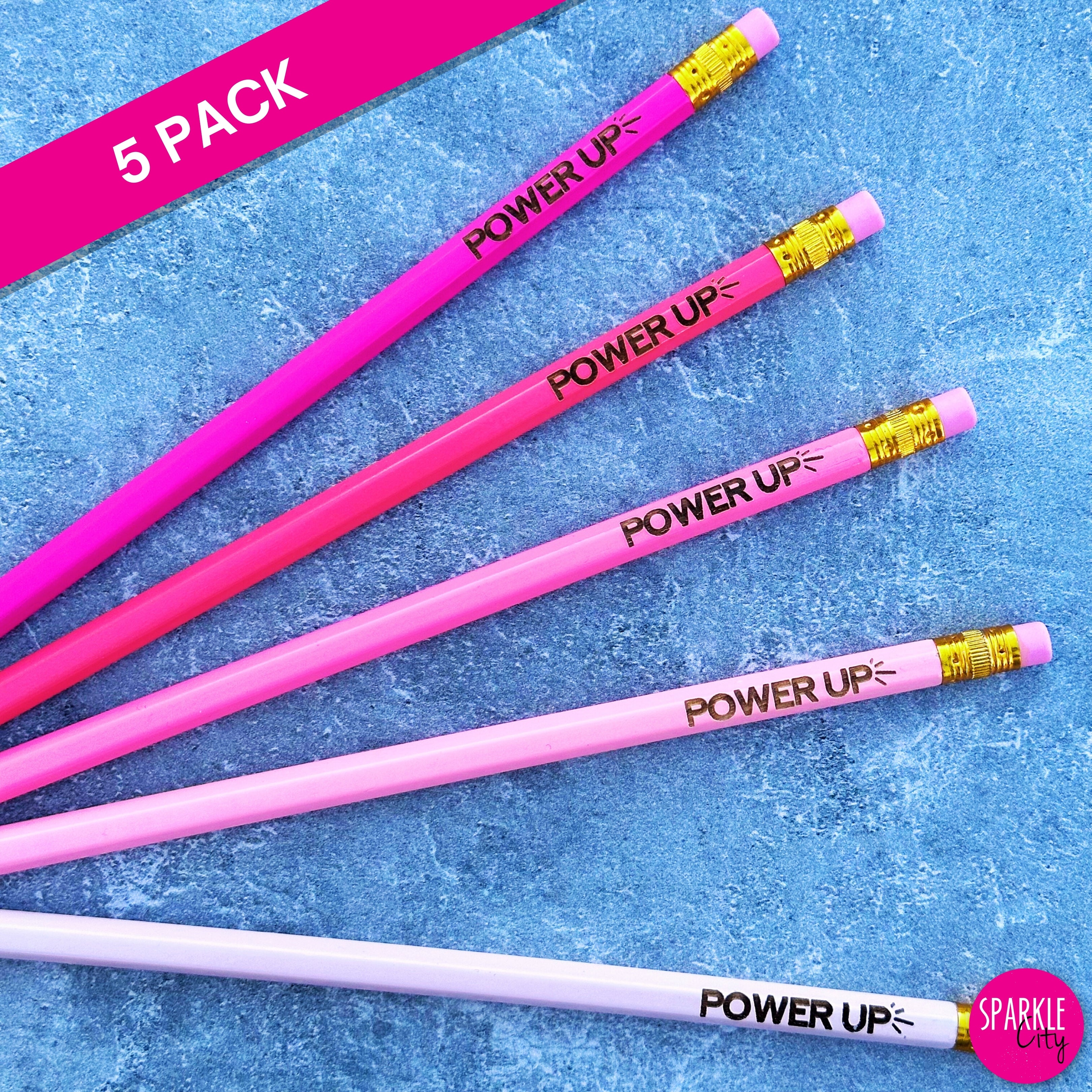 Power UP - Pencils - 5 Pack