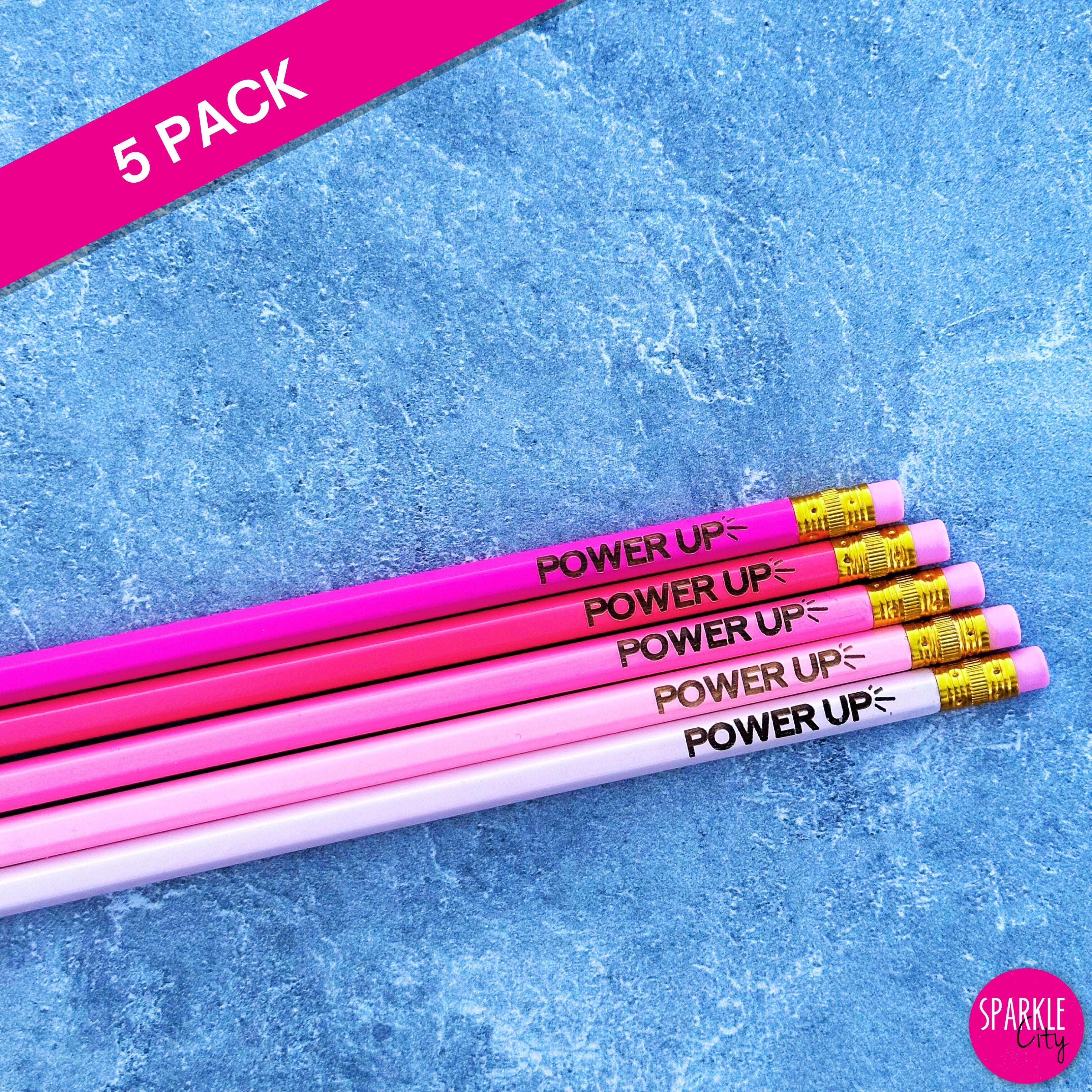 Power UP - Pencils - 5 Pack