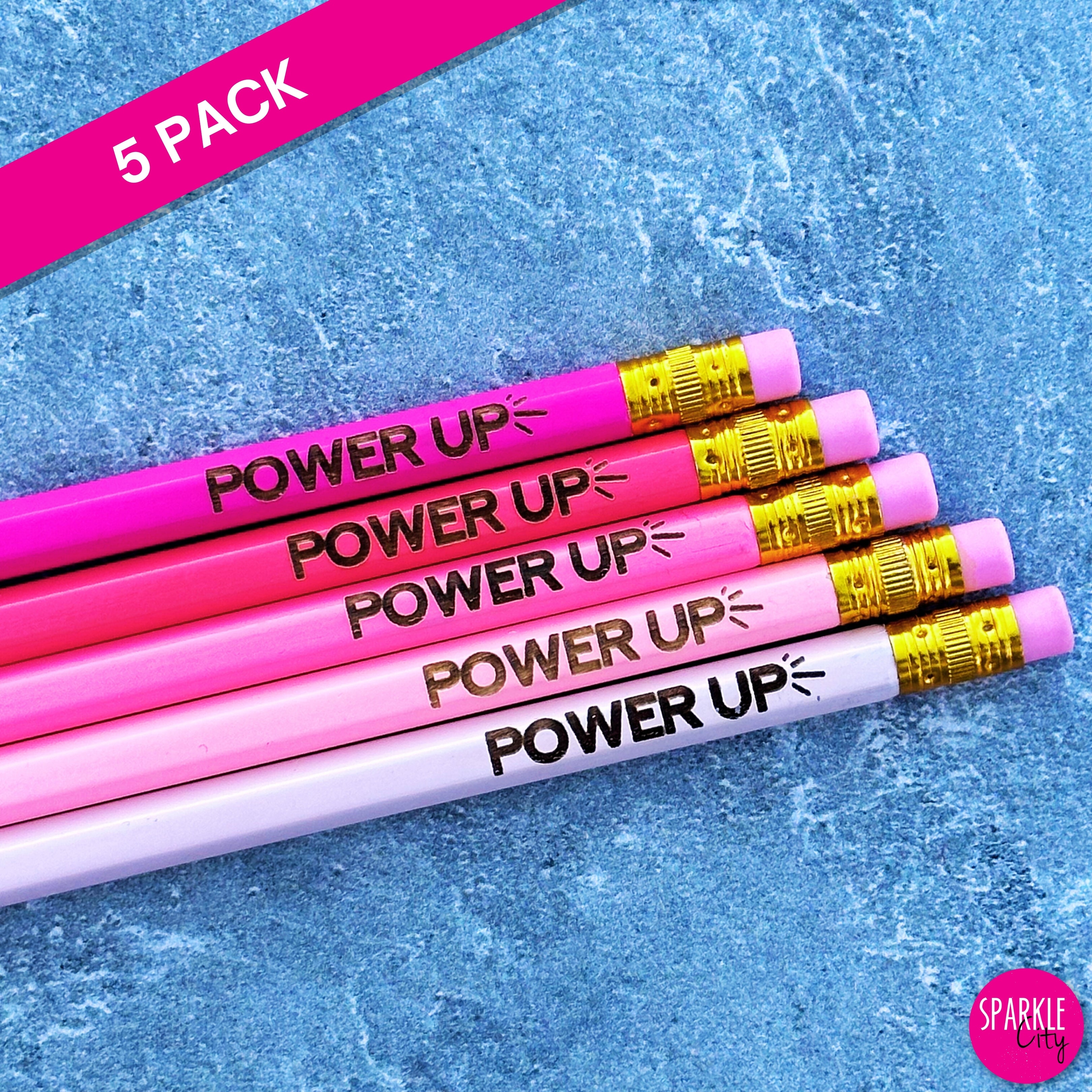 Power UP - Pencils - 5 Pack