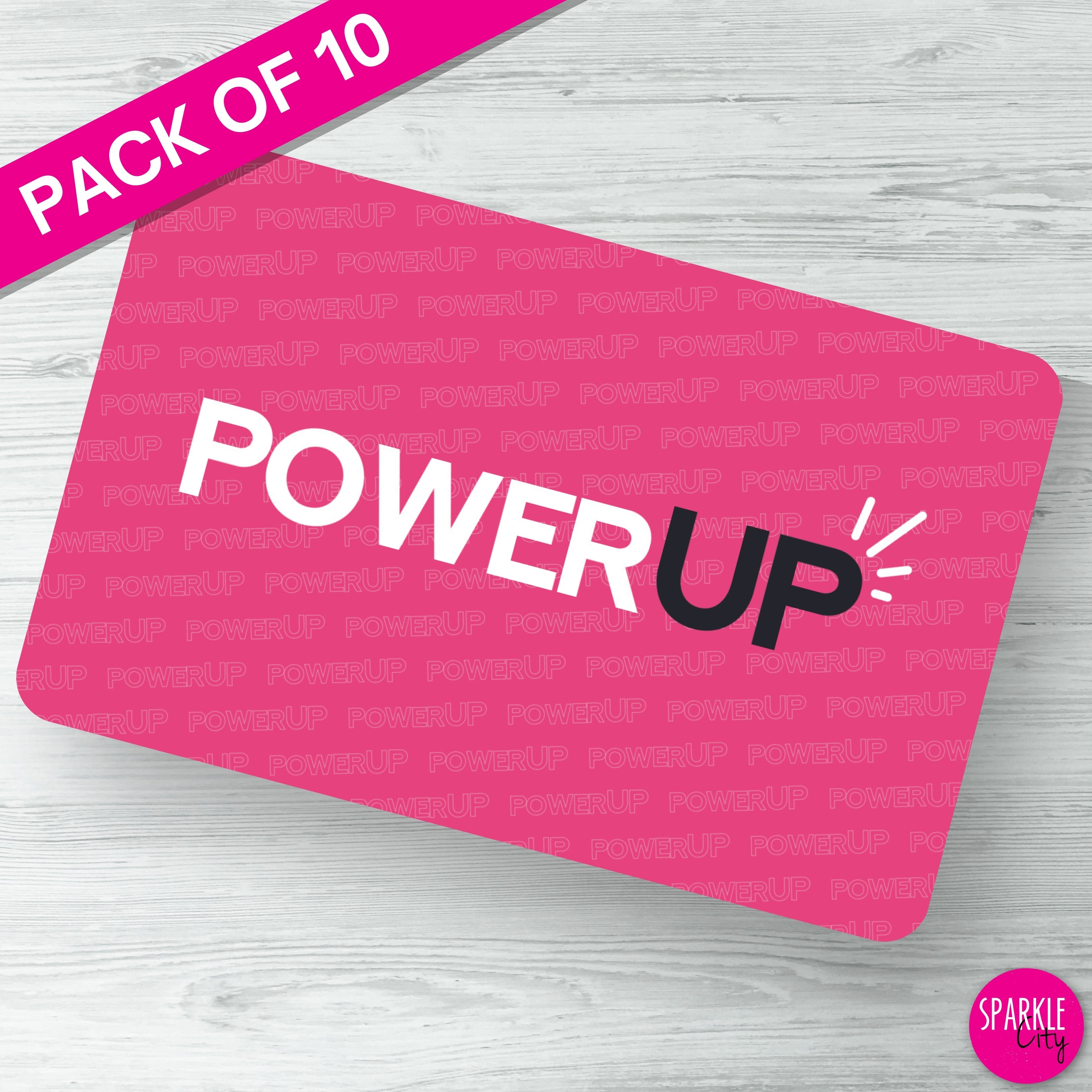 Power UP - Pink - Postcard